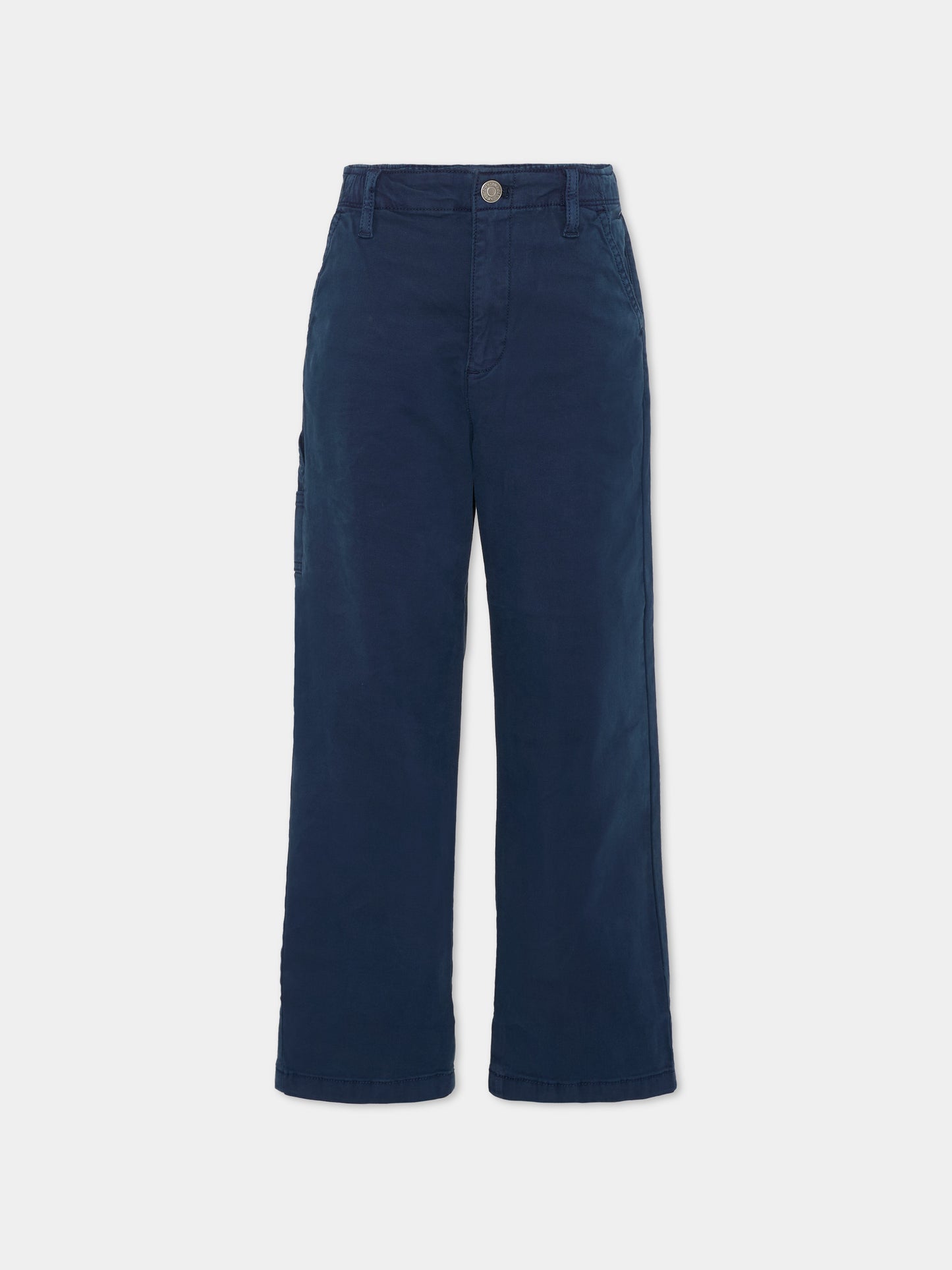 Pantalone blu per bambino con bandierina,Tommy Hilfiger Junior,KB0KB10048 C1G