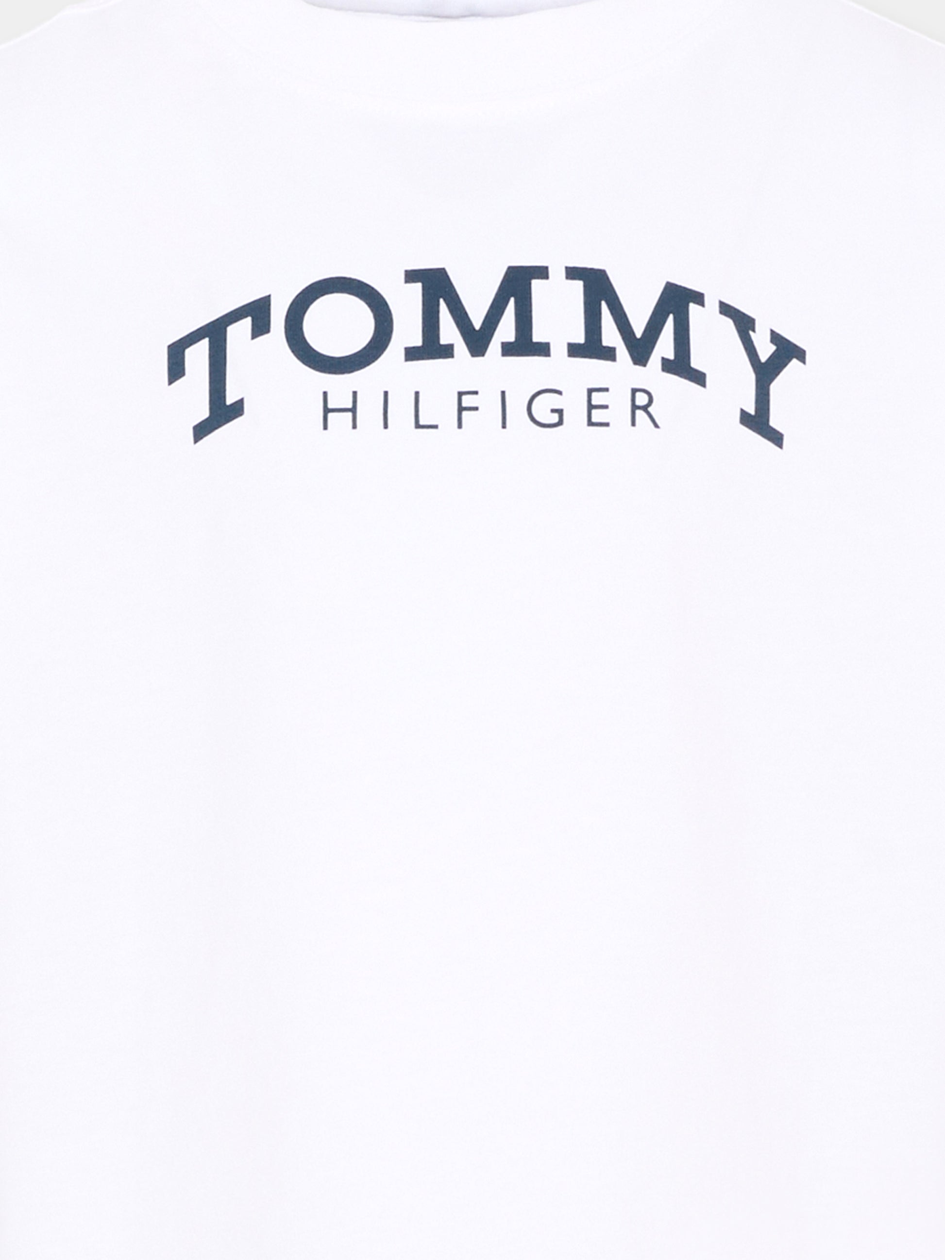T-shirt bianca per bambini con logo,Tommy Hilfiger Junior,KB0KB10052 YBR