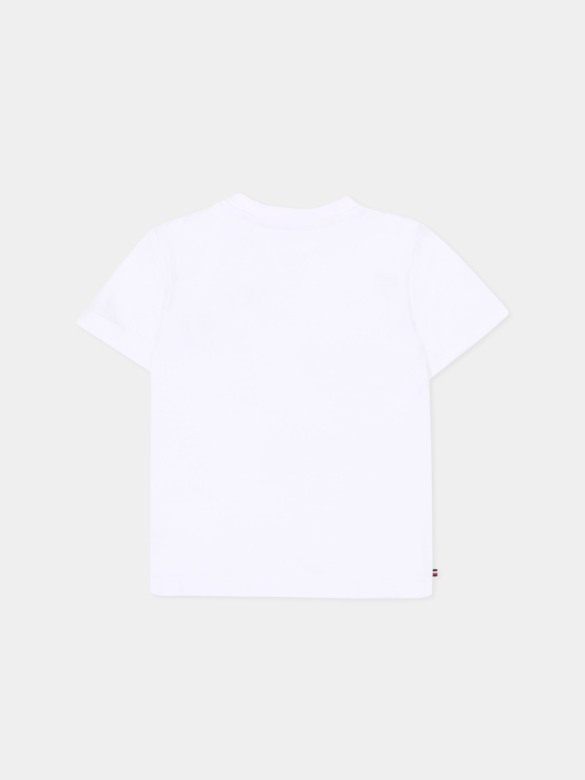 T-shirt a manica corta bianca per neonati con logo,Tommy Hilfiger Junior,KN0KN02146 YBR