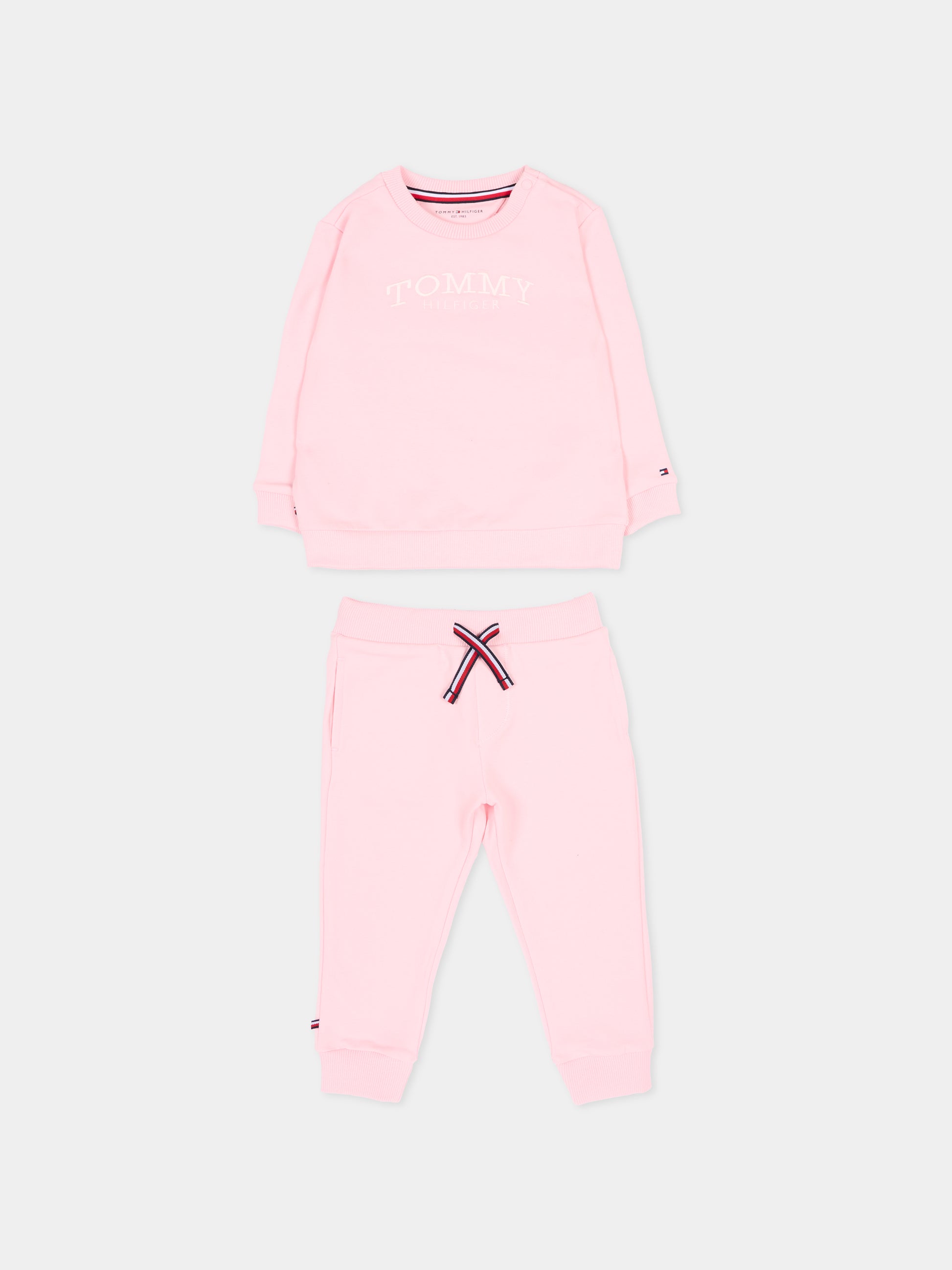 Completo sportivo rosa per neonata con logo,Tommy Hilfiger Junior,KN0KN02162 TG7