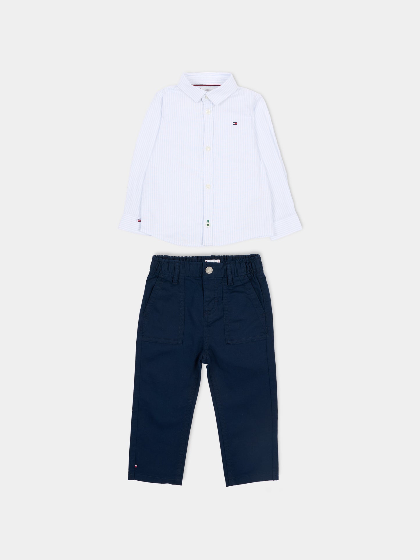 Completo blu per neonato con Tommy flag,Tommy Hilfiger Junior,KN0KN02206 C1G