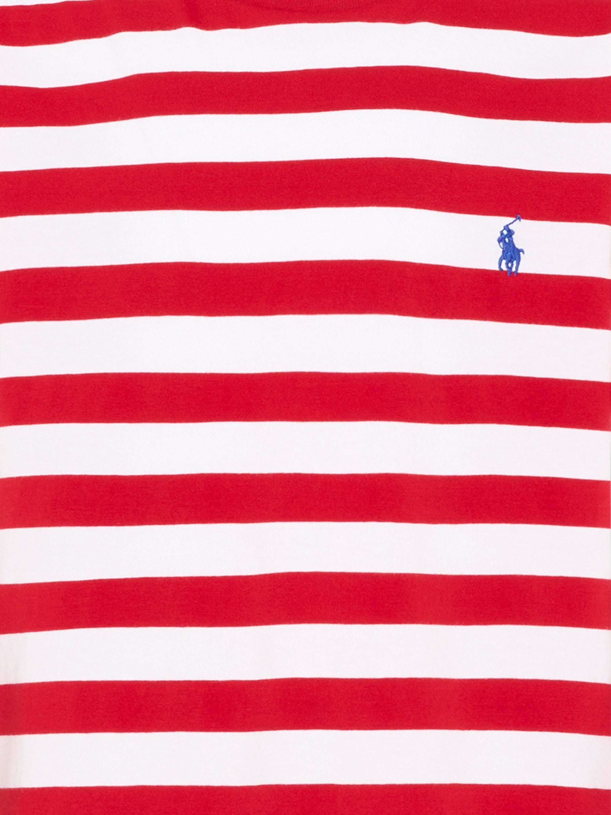 T-shirt rossa per bambini a righe con Polo Pony,Ralph Lauren Kids,A95726003