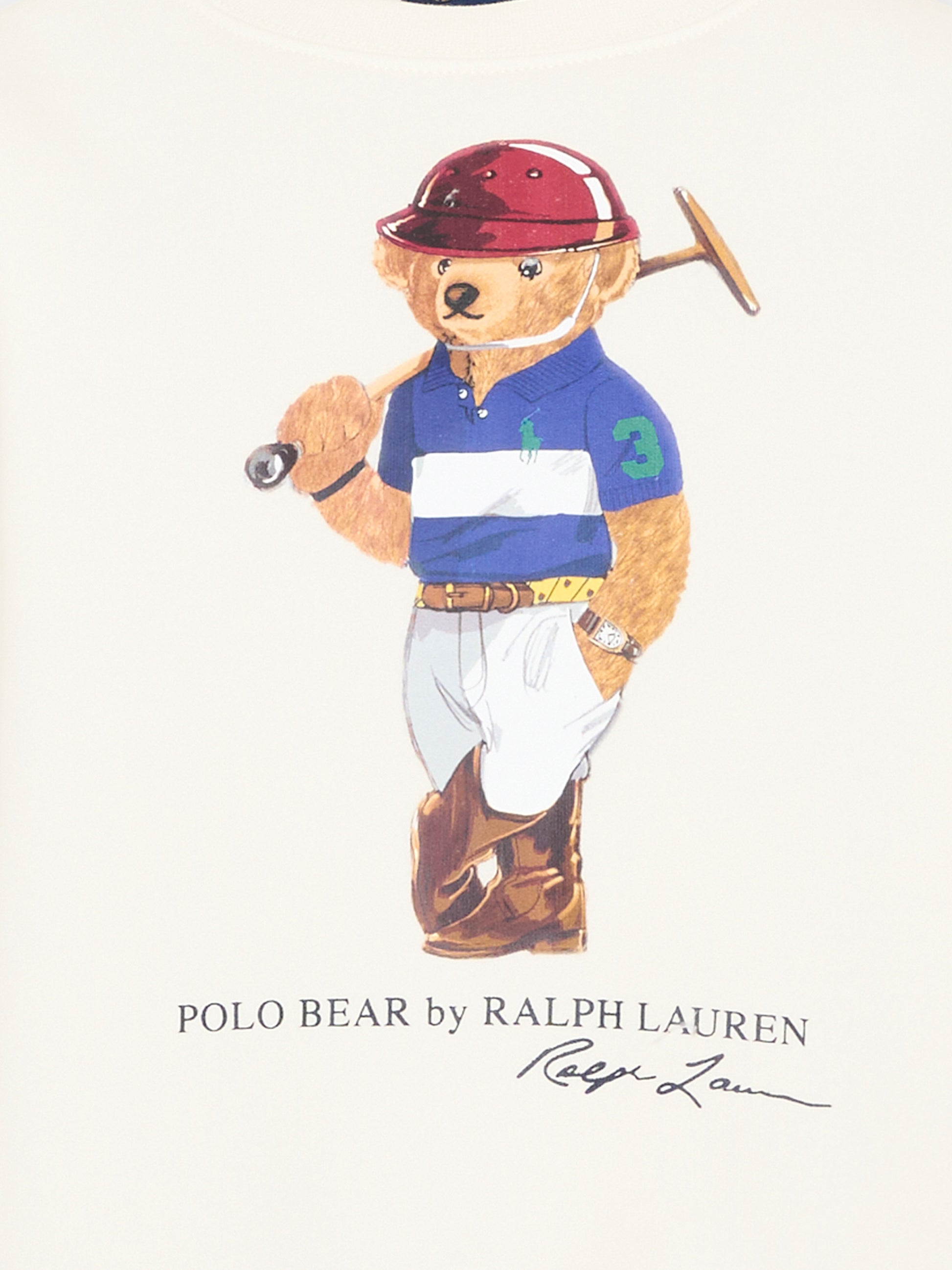 Felpa avorio Polo Bear per bambino,Ralph Lauren Kids,A96604001