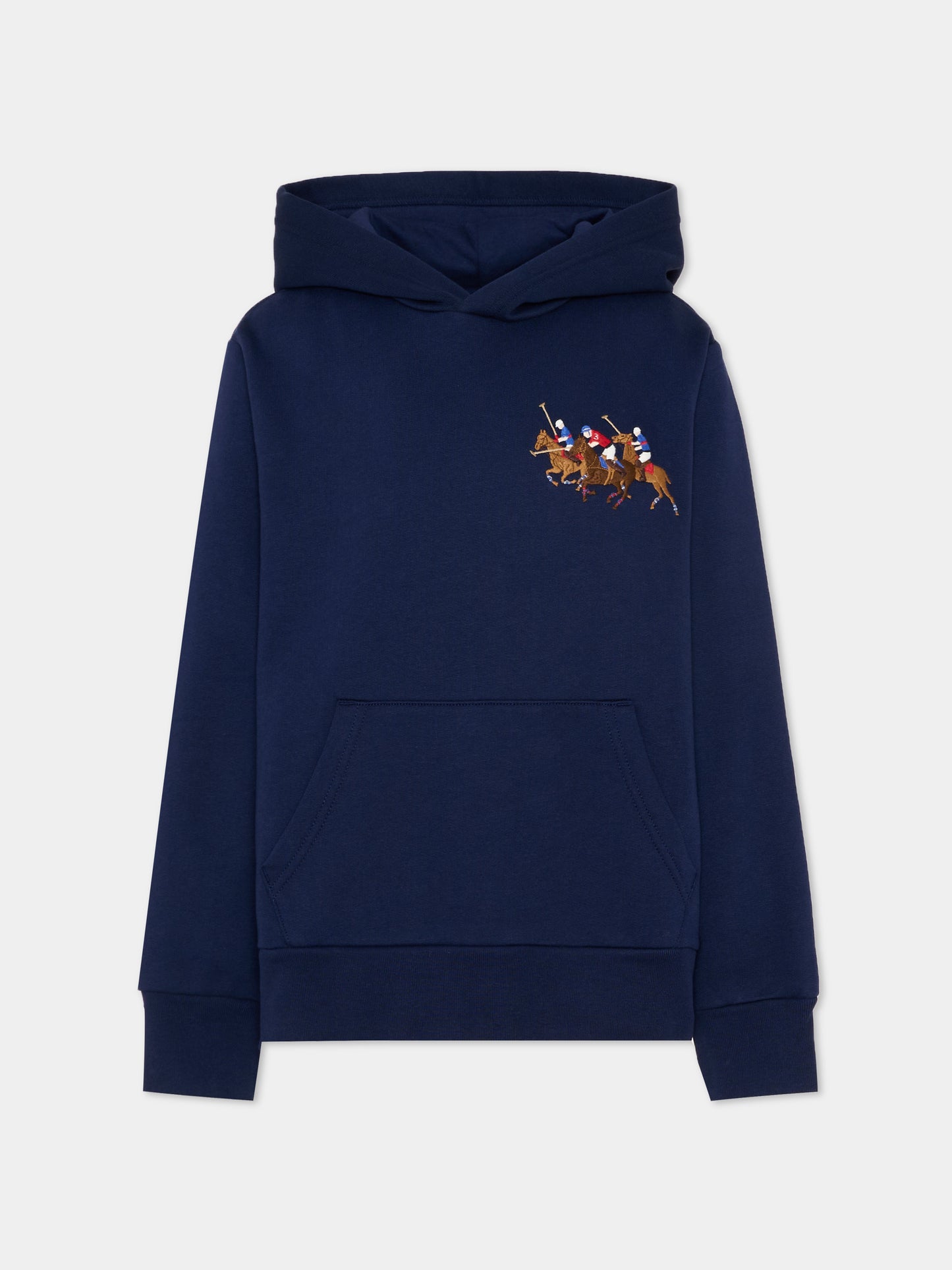 Felpa blu per bambino con ricamo polo,Ralph Lauren Kids,A95741001