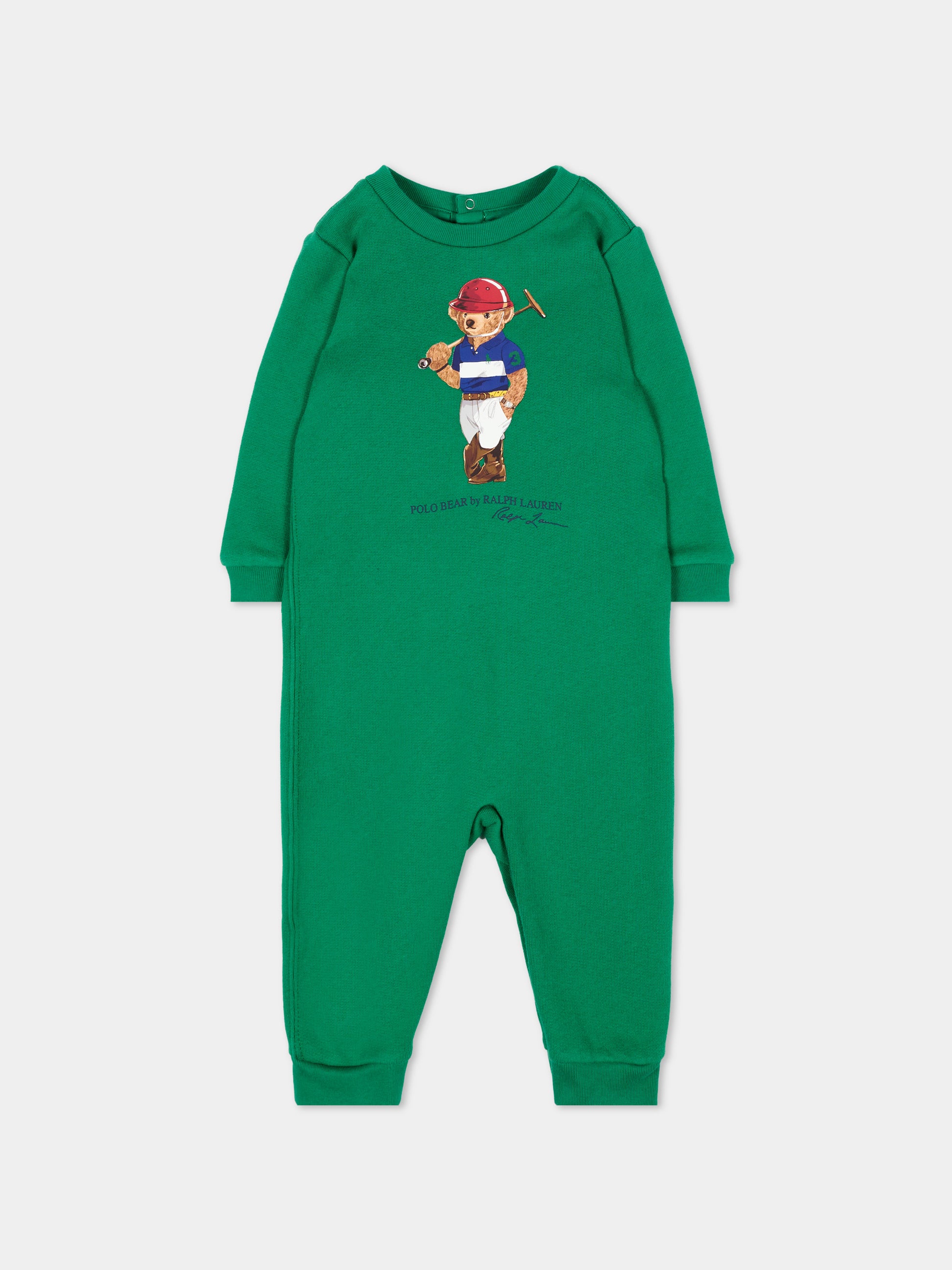 Tutina verde per neonato con Polo Bear,Ralph Lauren Kids,A98933001