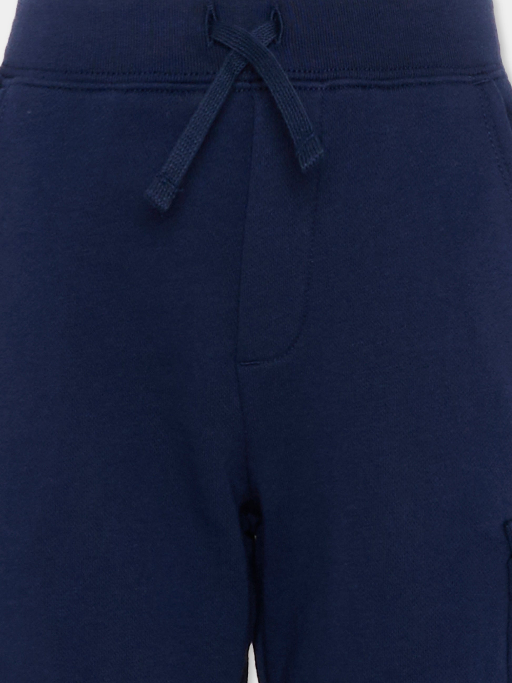 Shorts sportivi blu per bambino con Polo Pony,Ralph Lauren Kids,958158002