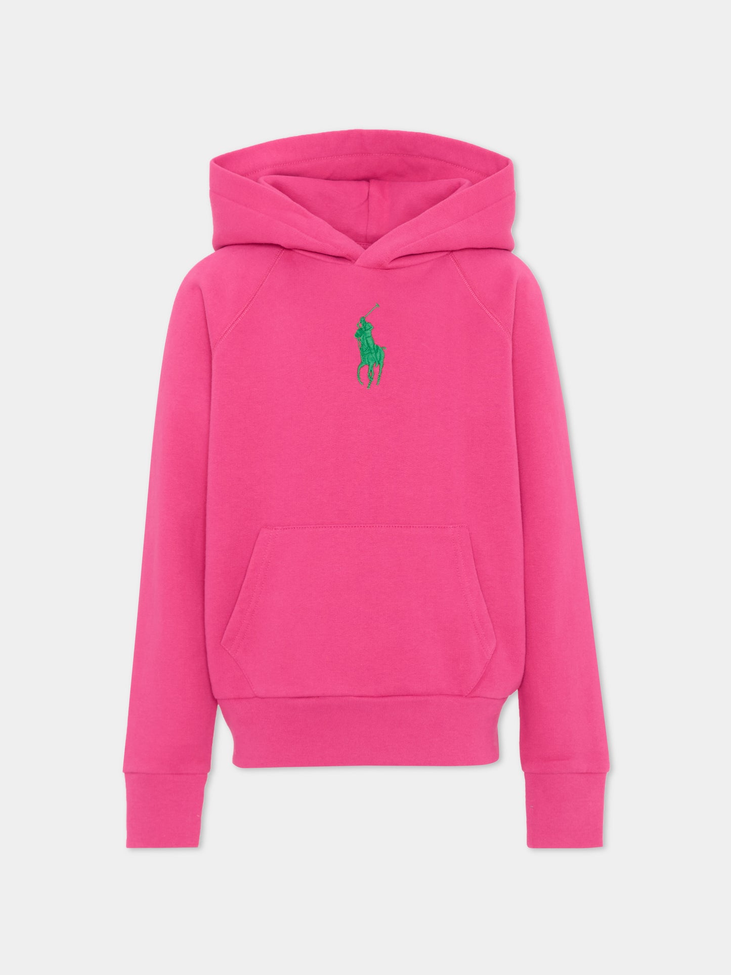 Felpa fucsia per bambina con Polo Pony,Ralph Lauren Kids,A95936002
