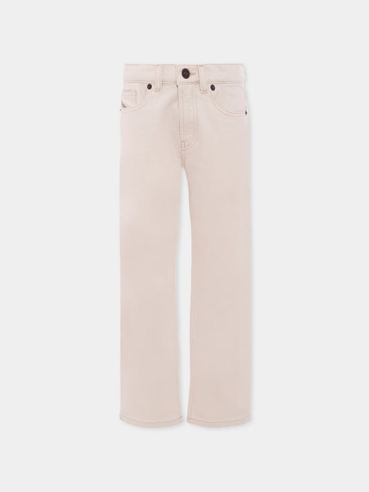 Jeans avorio per bambino con logo,Diesel,J00808 KXBDB K101