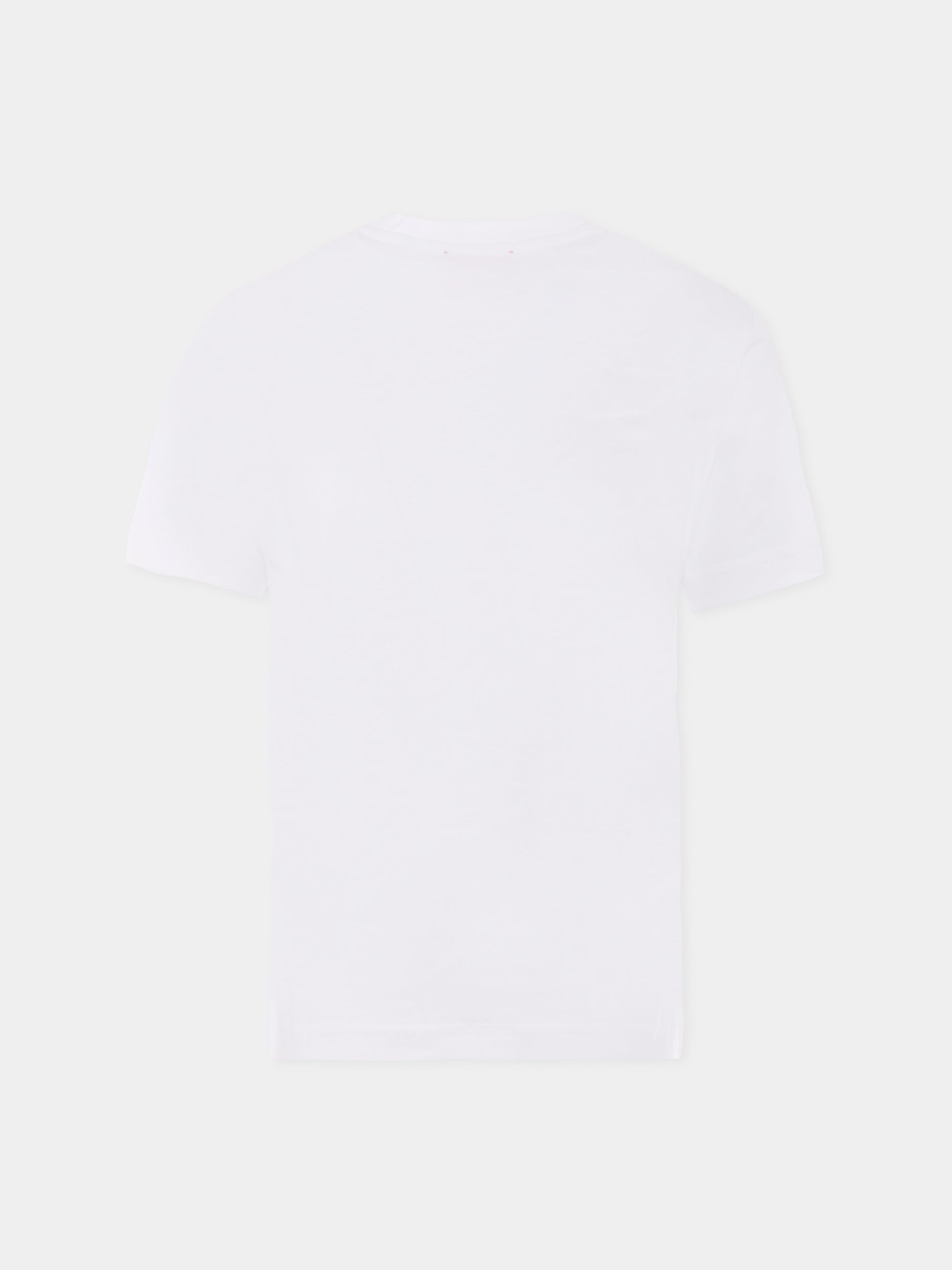 T-shirt bianca per bambino con logo,Diesel,J02019 0AIJU K100