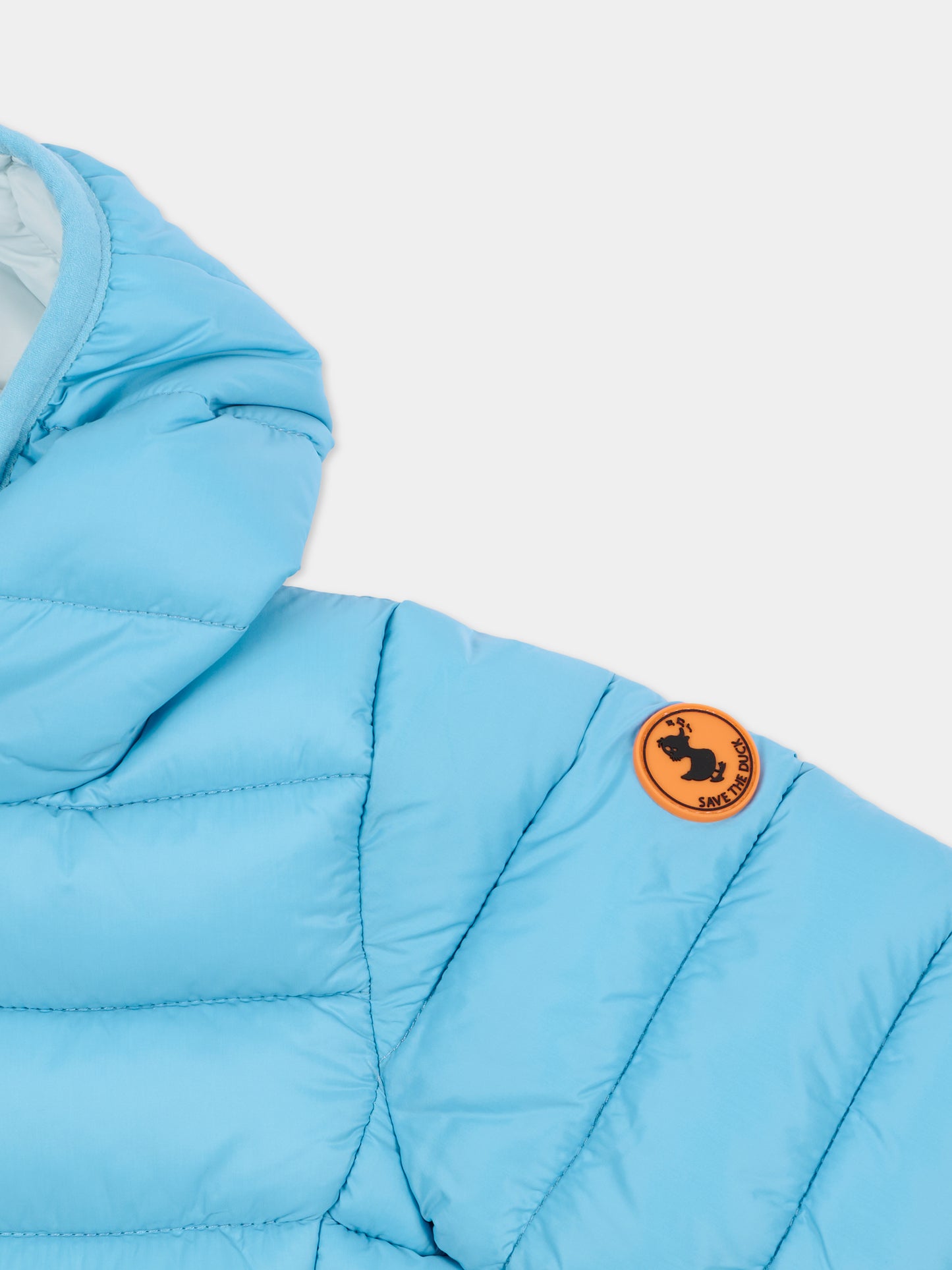 Piumino Wally azzurro per neonato con logo,Save The Duck Kids,I30003X GIGA21 90068
