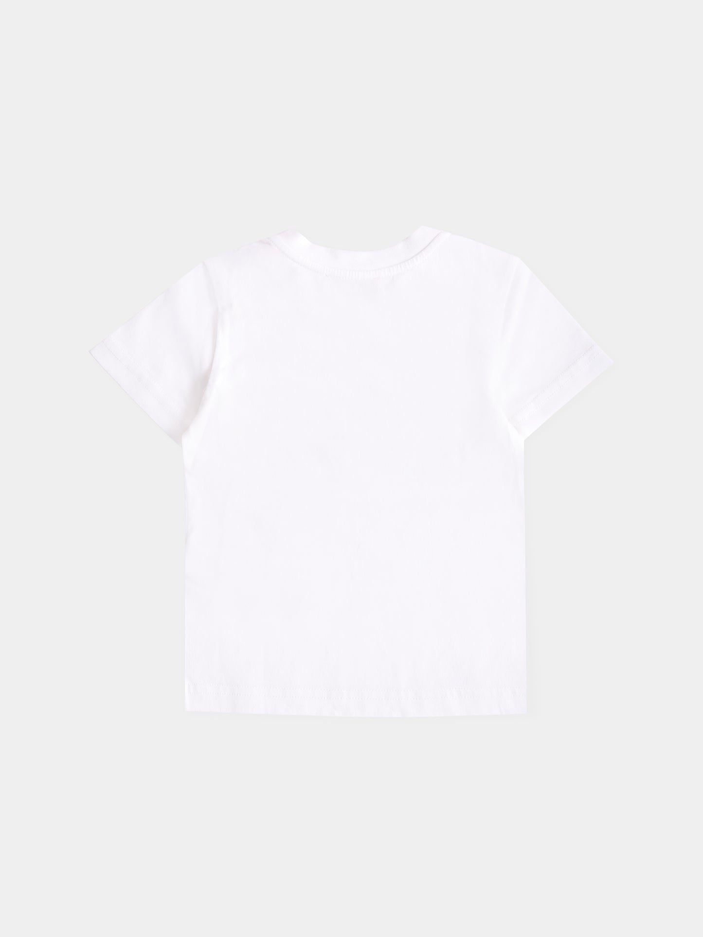 T-shirt bianca per neonato con stampa spazio e logo,Diesel,K00575 KYAYS K100