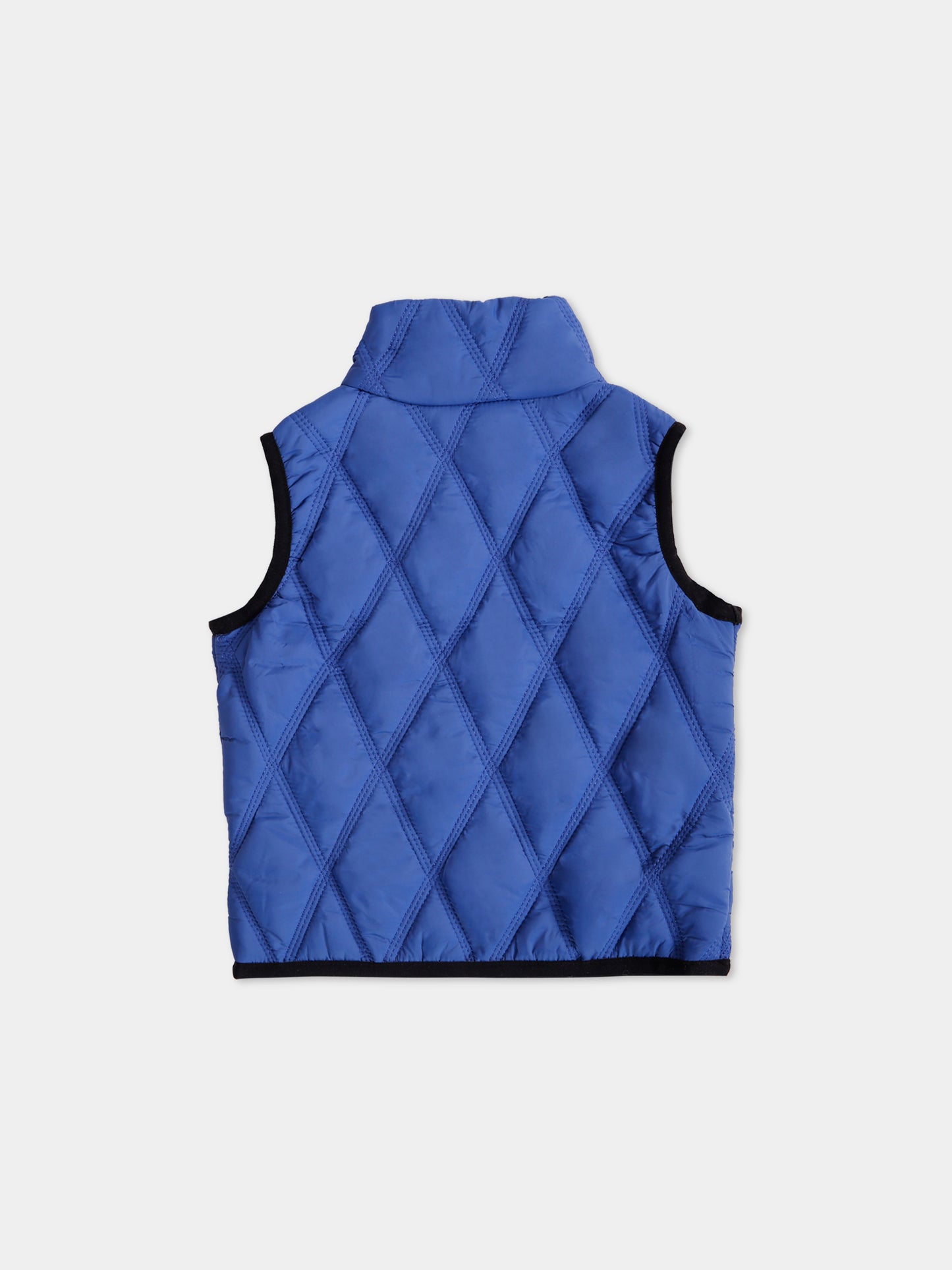 Gilet blu per neonato con logo
