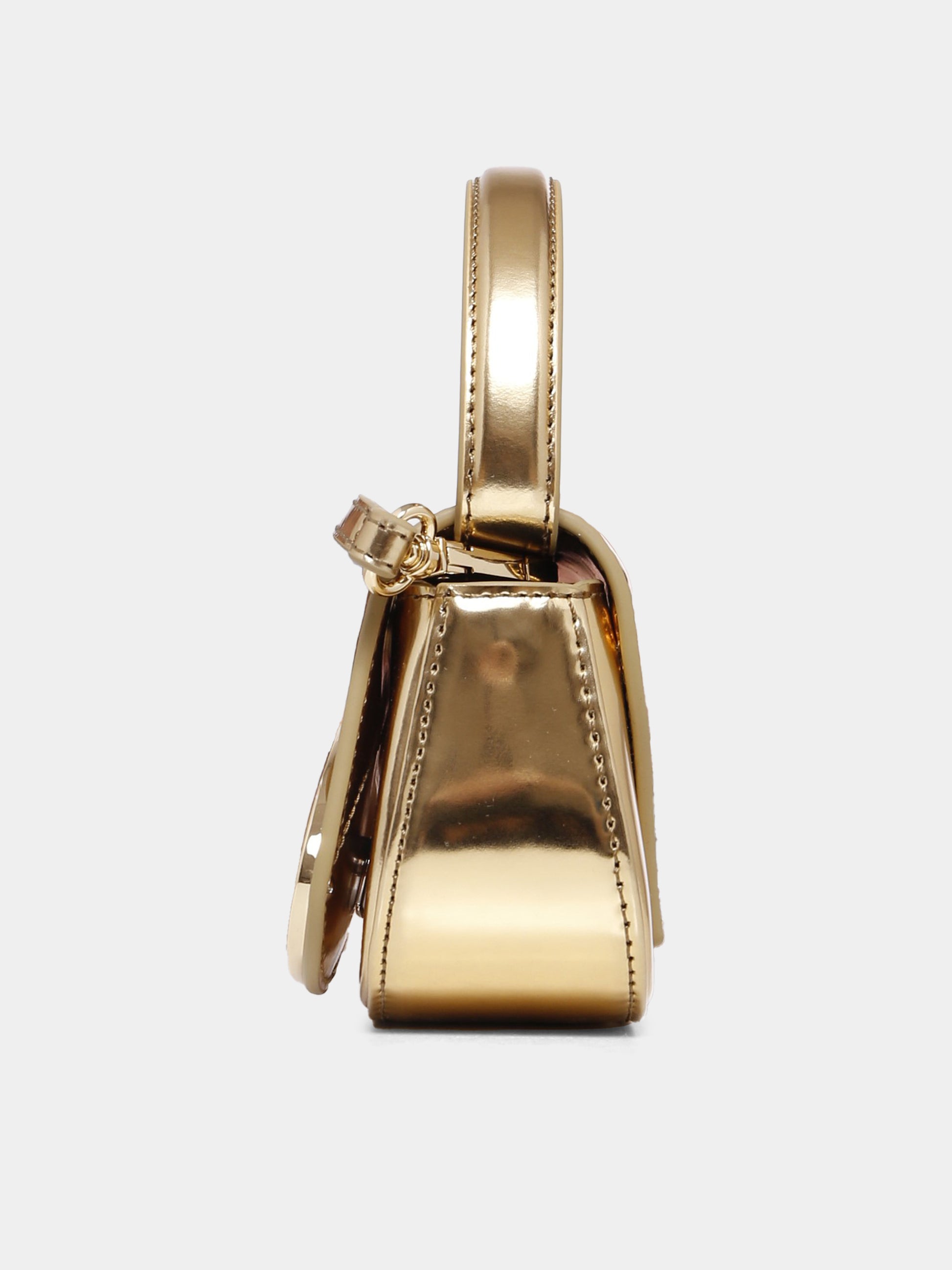 Borsa oro per bambina con logo,Diesel,J01572 PS202 H0500
