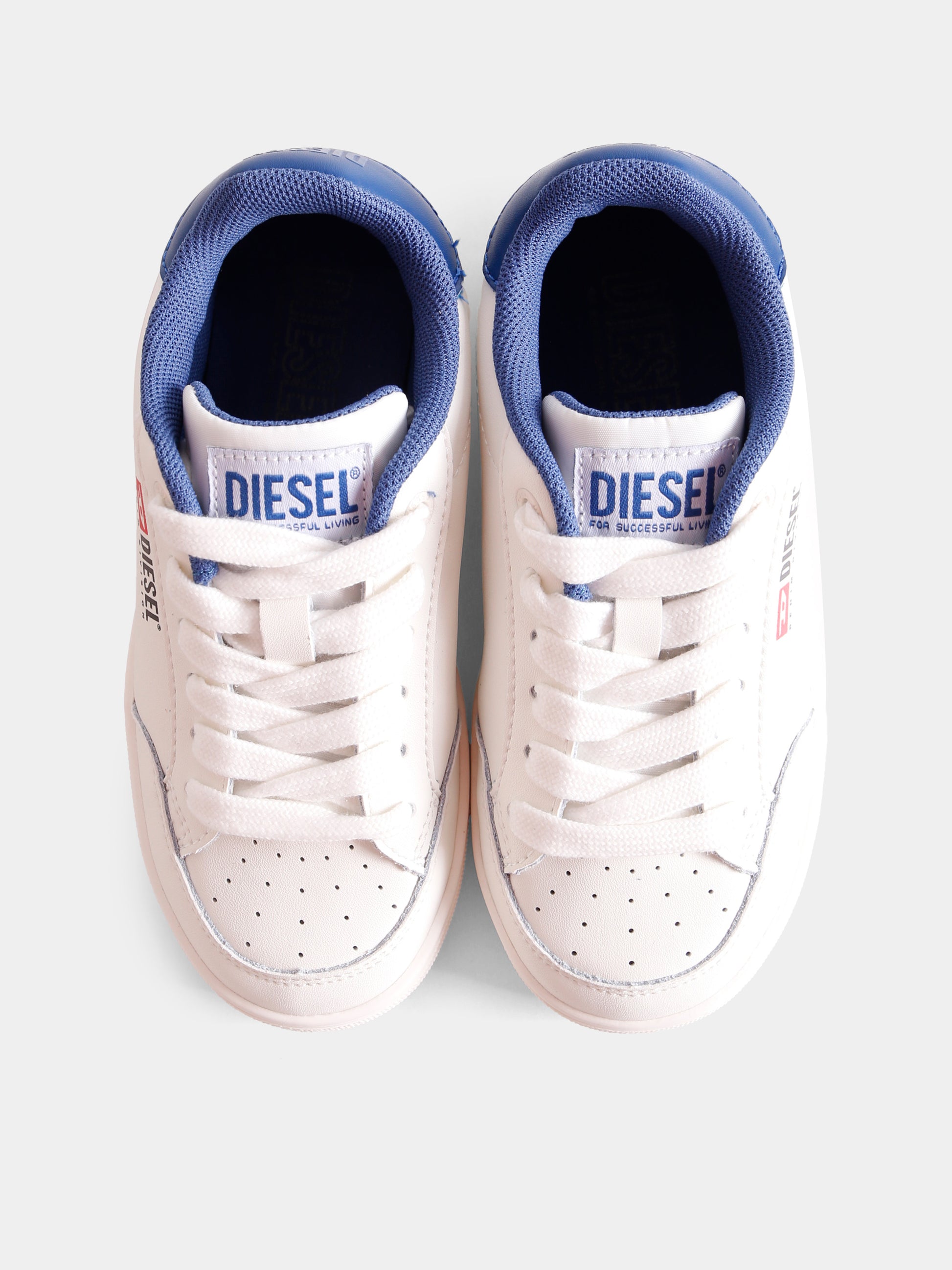 Sneakers bianche per bambino con logo,Diesel,BC0562 P6325 HA344