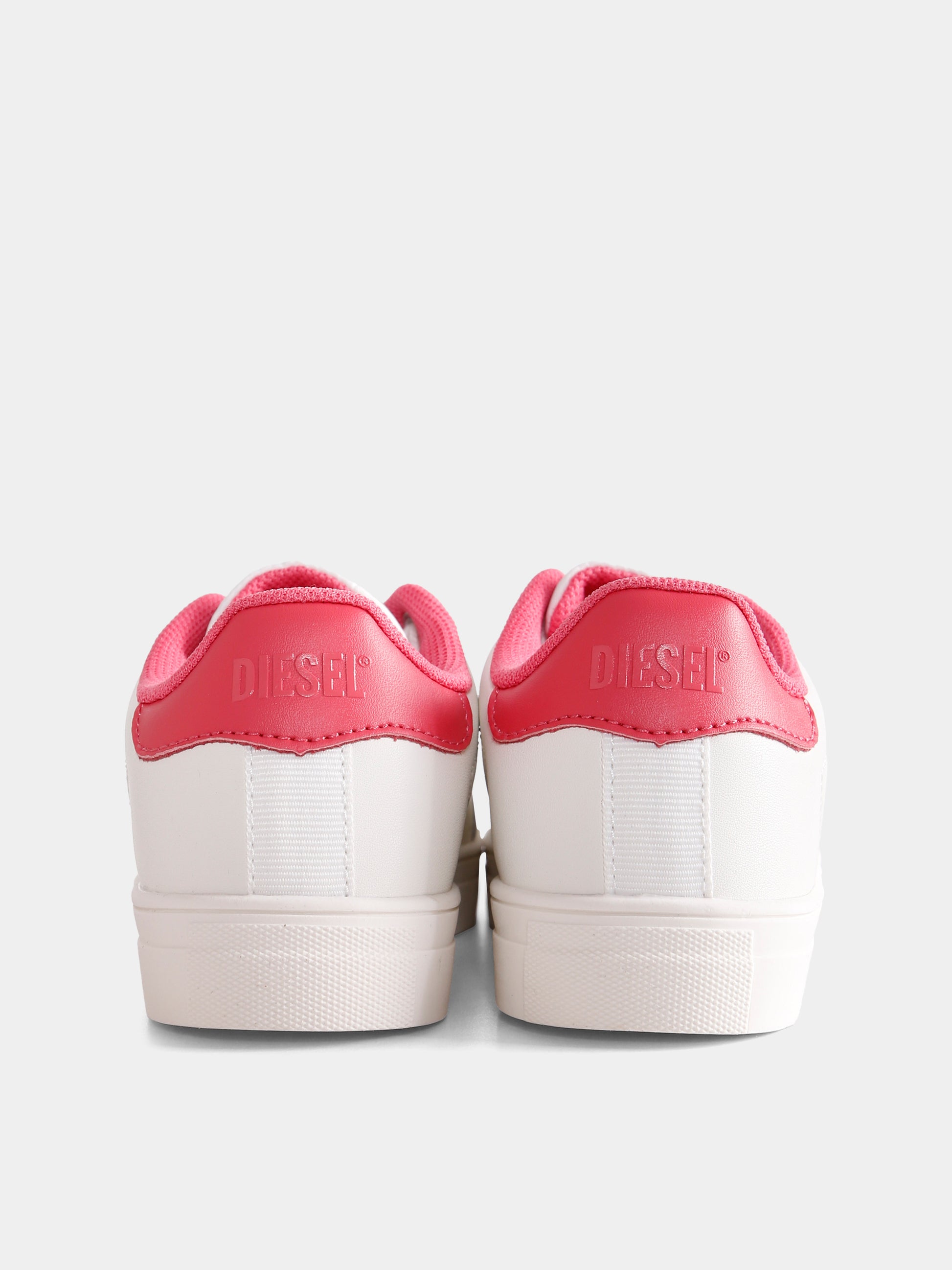 Sneakers bianche per bambina con logo,Diesel,BC0562 P6325 HA441