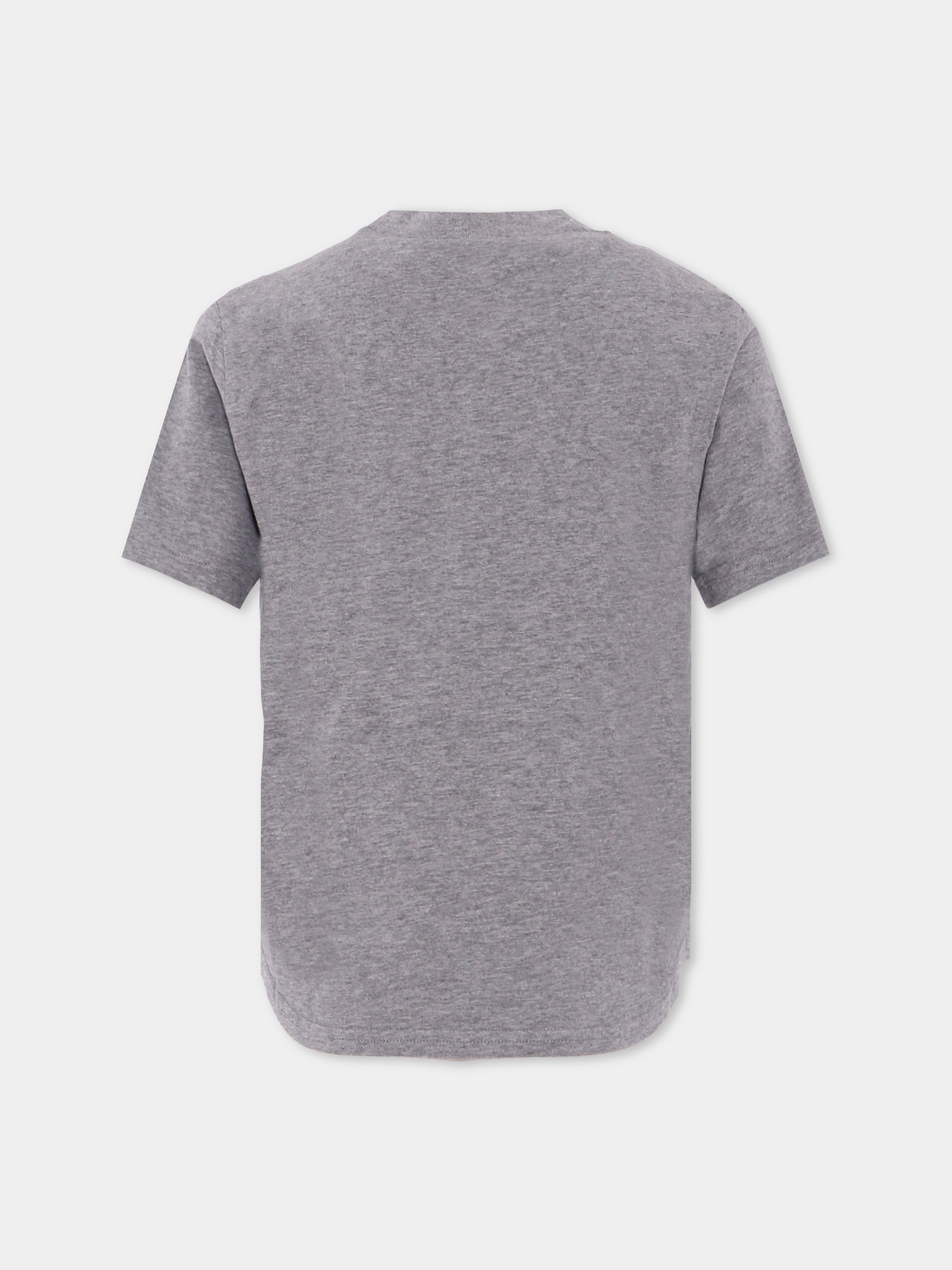 T-shirt grigia per bambino con logo,N°21 Kids,N21945 N0379 0N923