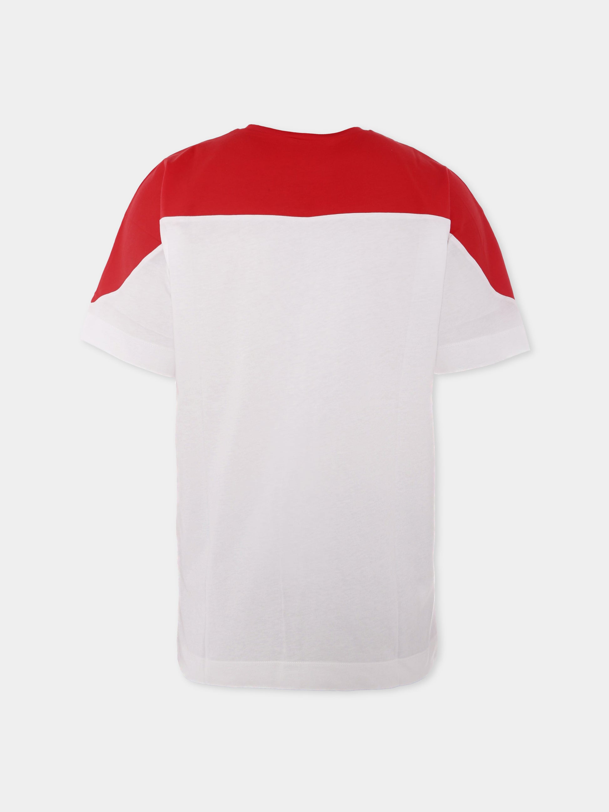 T-shirt bianca per bambini con logo,Marni Kids,M01225 M00L9 0M110