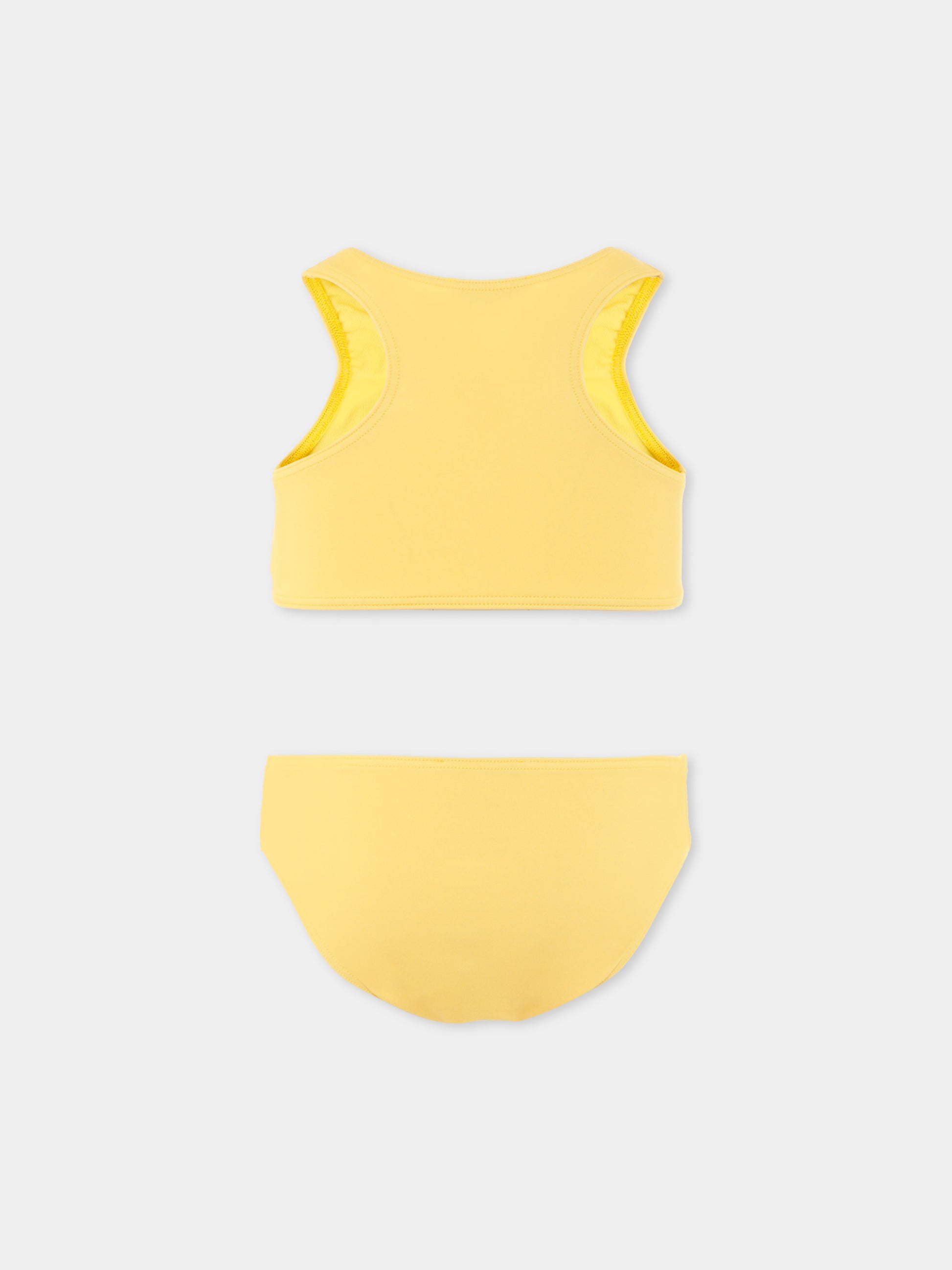 Bikini giallo per bambina con Teddy Bear,Moschino Kids,HAL00P LKA00 50577