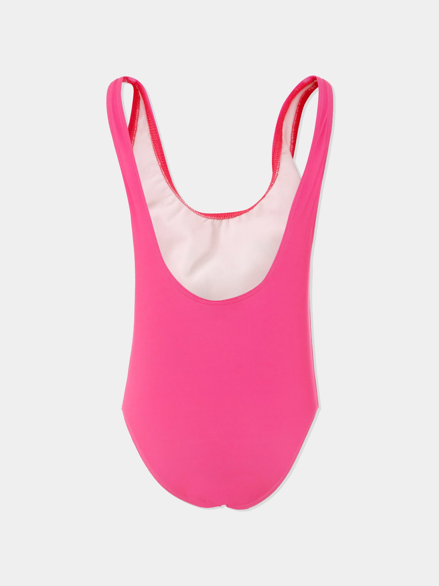 Costume intero fucsia per bambina con Teddy Bear,Moschino Kids,HJL00B LKA00 50533