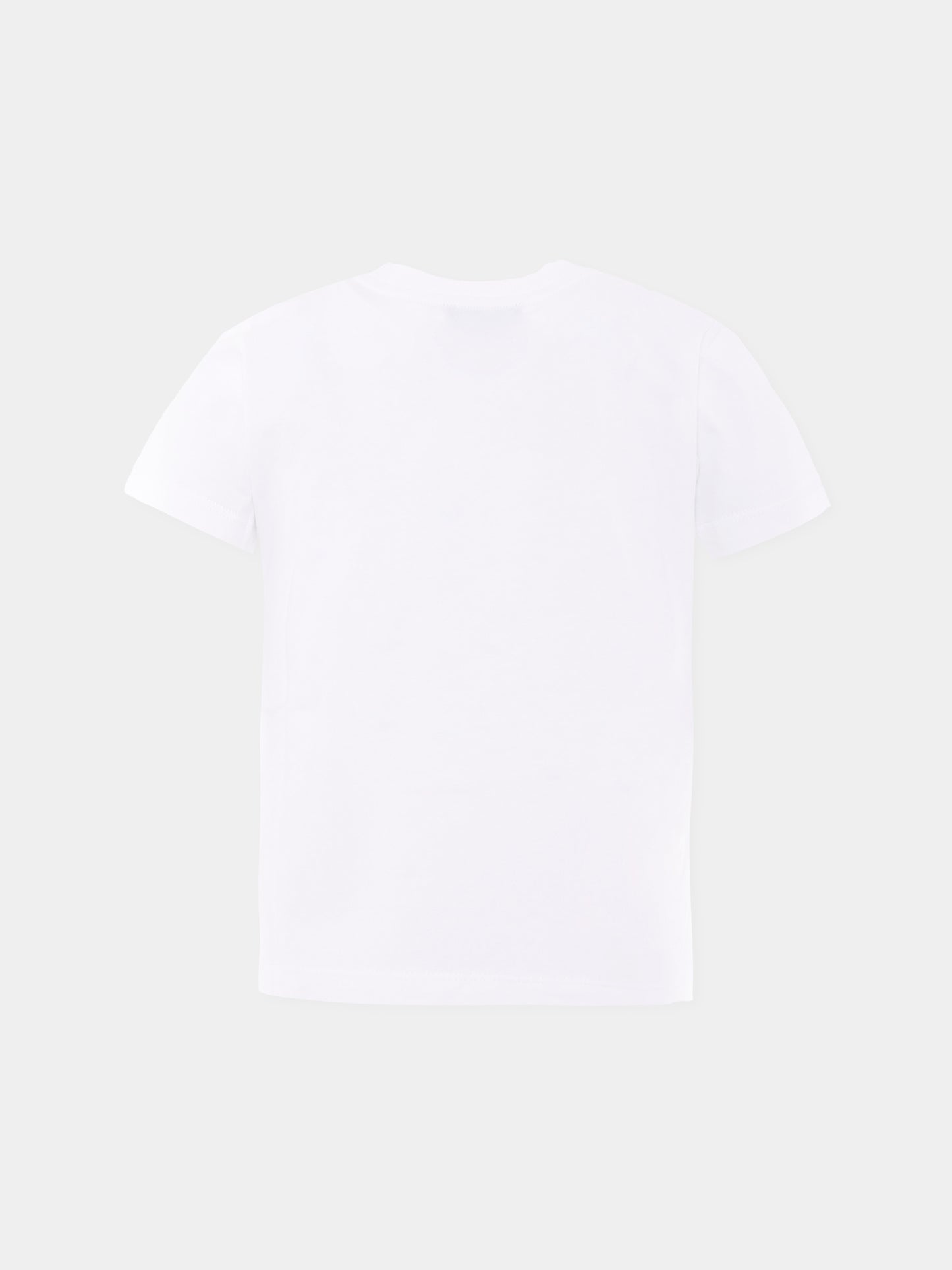 T-shirt bianca per bambino con Teddy Bear,Moschino Kids,HXM04K LAA24 10101