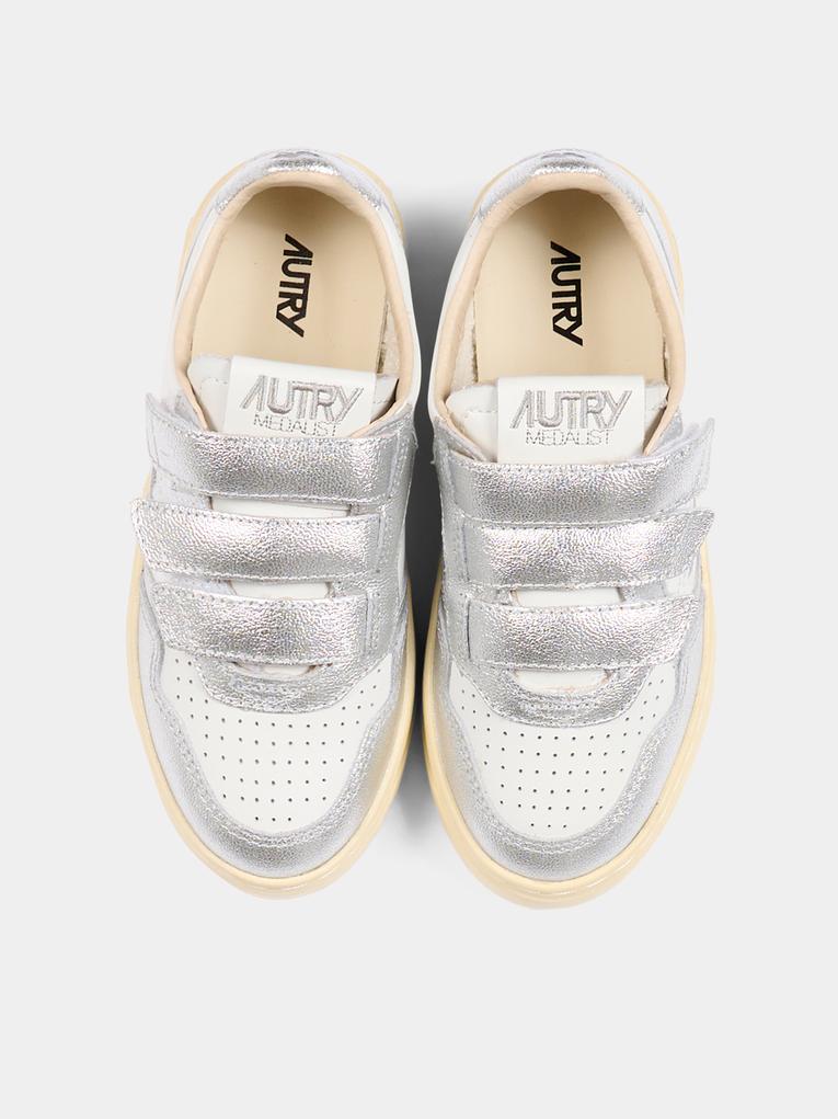 Sneakers argento per bambina,Autry,KILK WB18