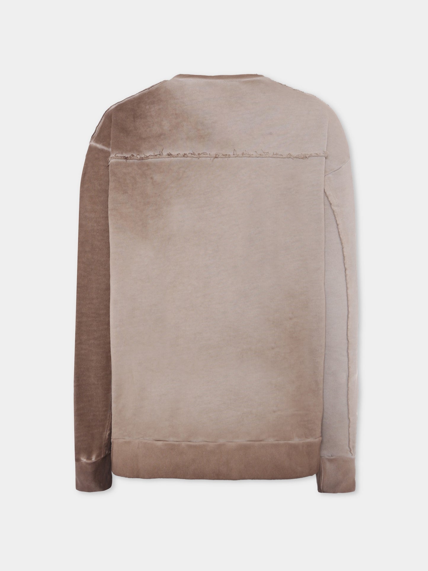 Felpa marrone per bambini con logo,N°21 Kids,N21970 N0373 0N717