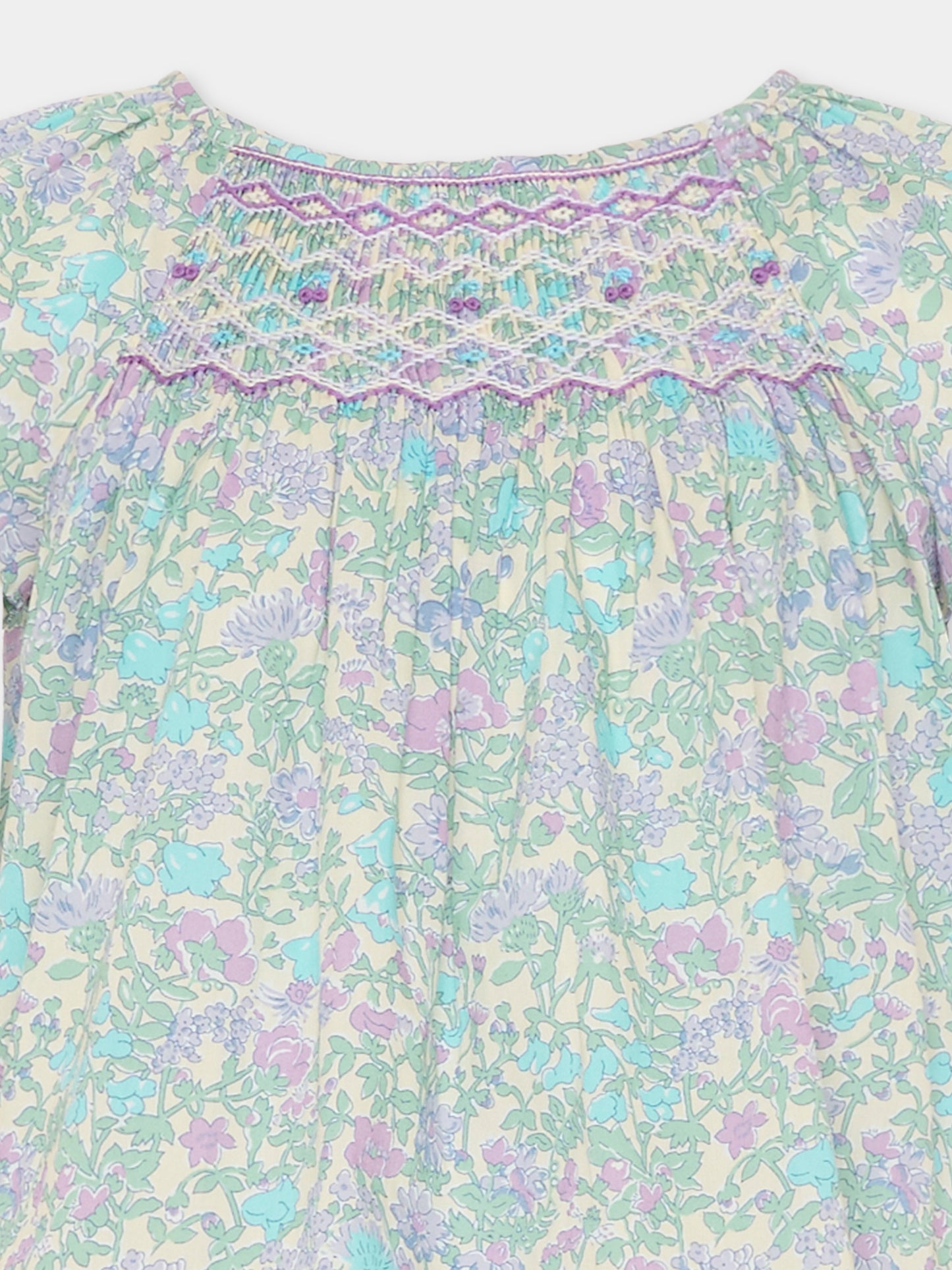 Camicia multicolor per bambina con stampa floreale,Bonpoint,C06GBLW00005 556