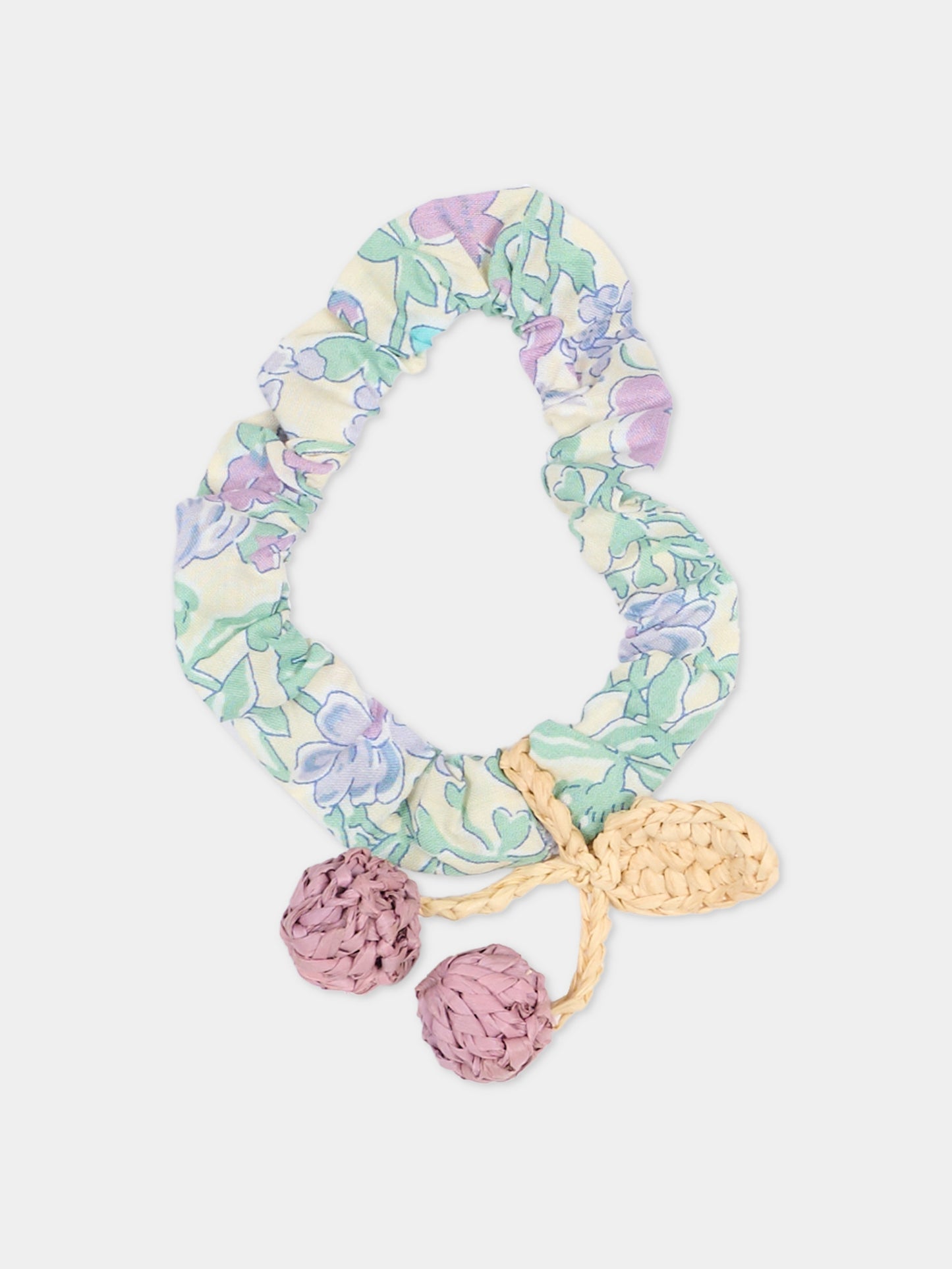 Elastico multicolor per bambina con ciliegie,Bonpoint,C06GHAW00002 556