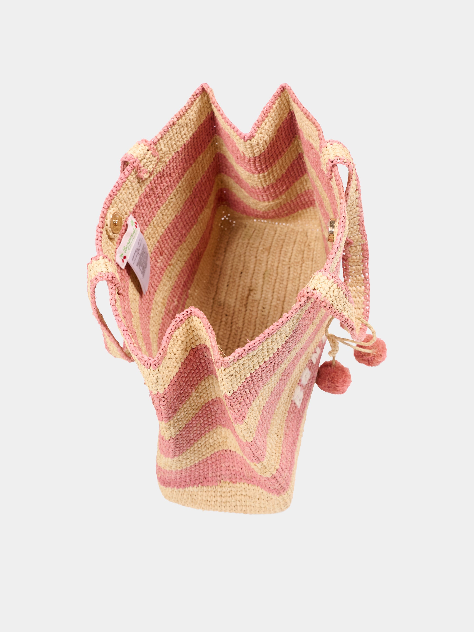 Borsa beige per bambina con logo,Bonpoint,C06GBAW00001 221