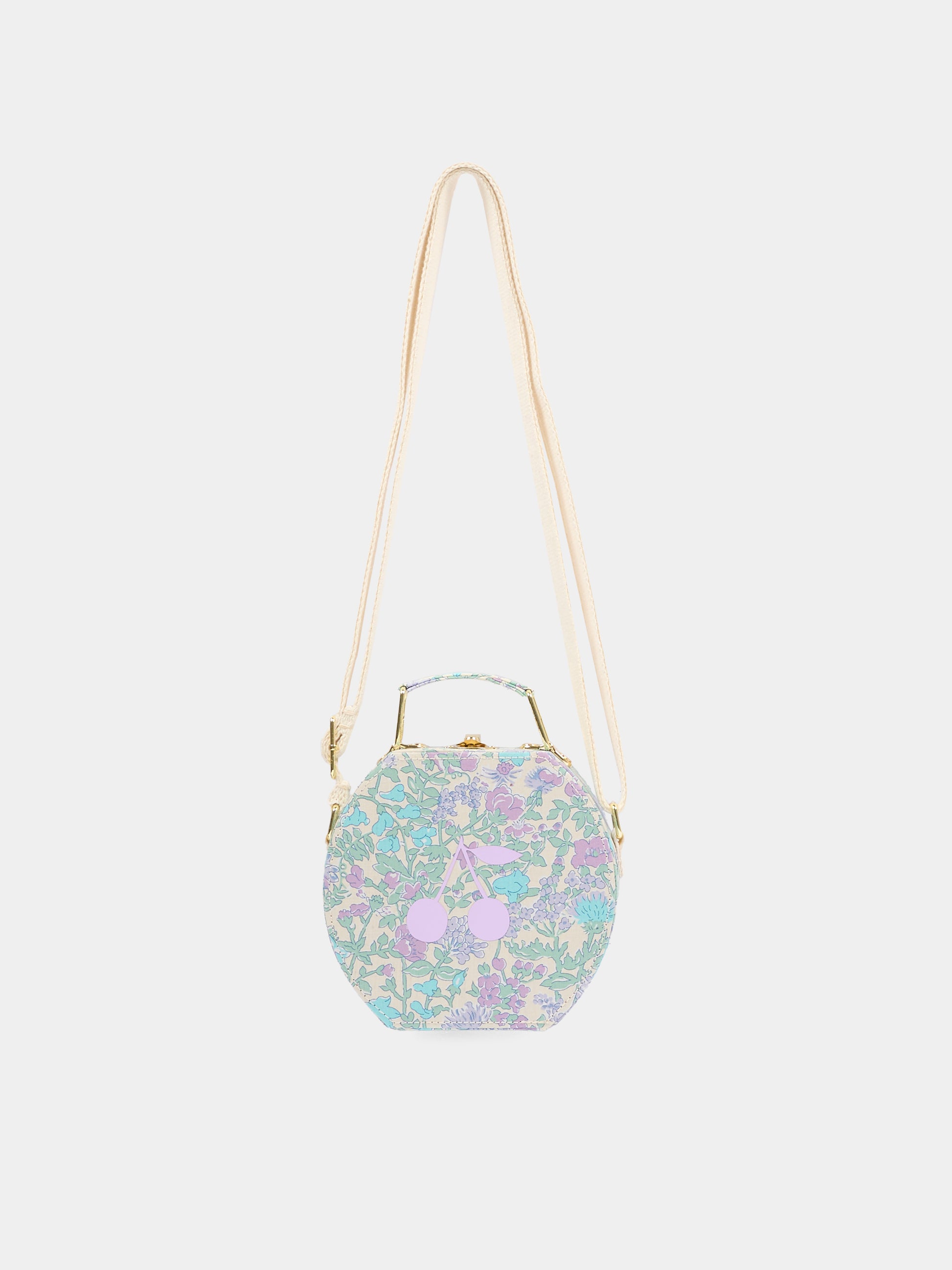 Borsa multicolor per bambina con ciliegie,Bonpoint,C06GBAW00003 556