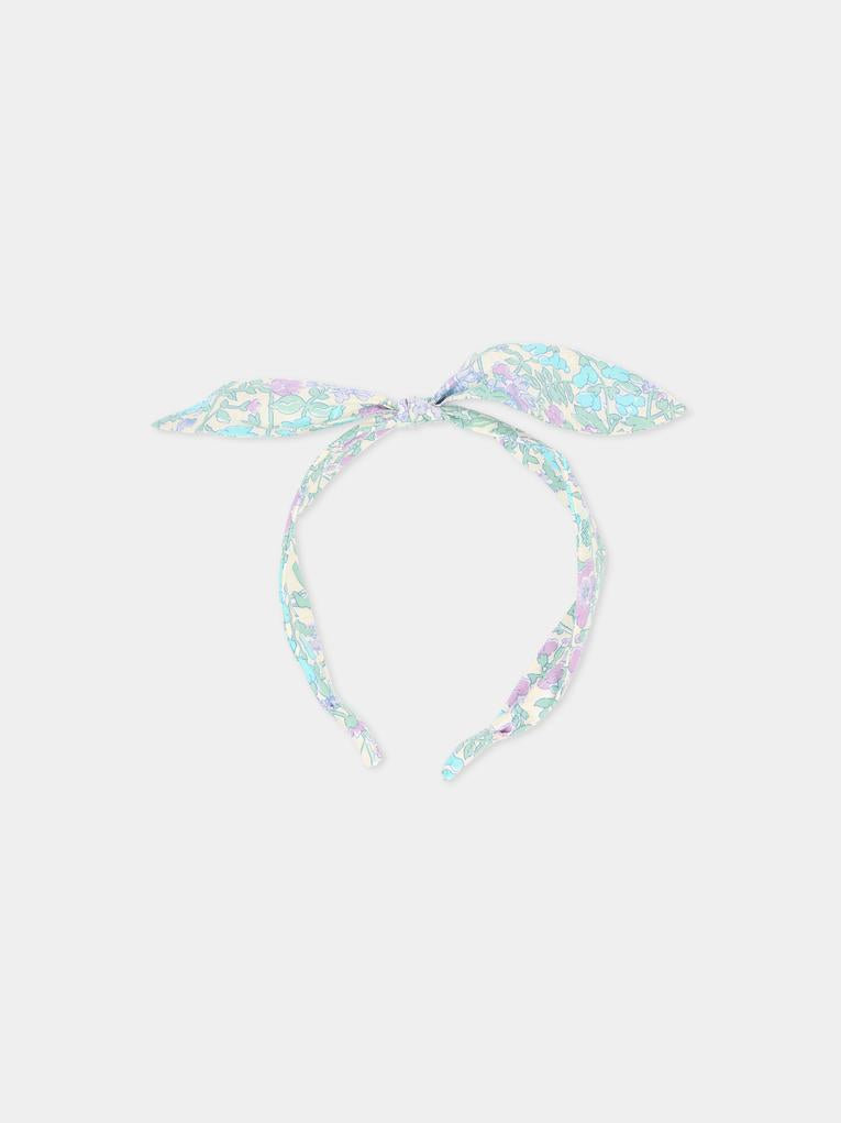 Cerchietto multicolor per bambina con stampa floreale,Bonpoint,C06GHAW00005 556