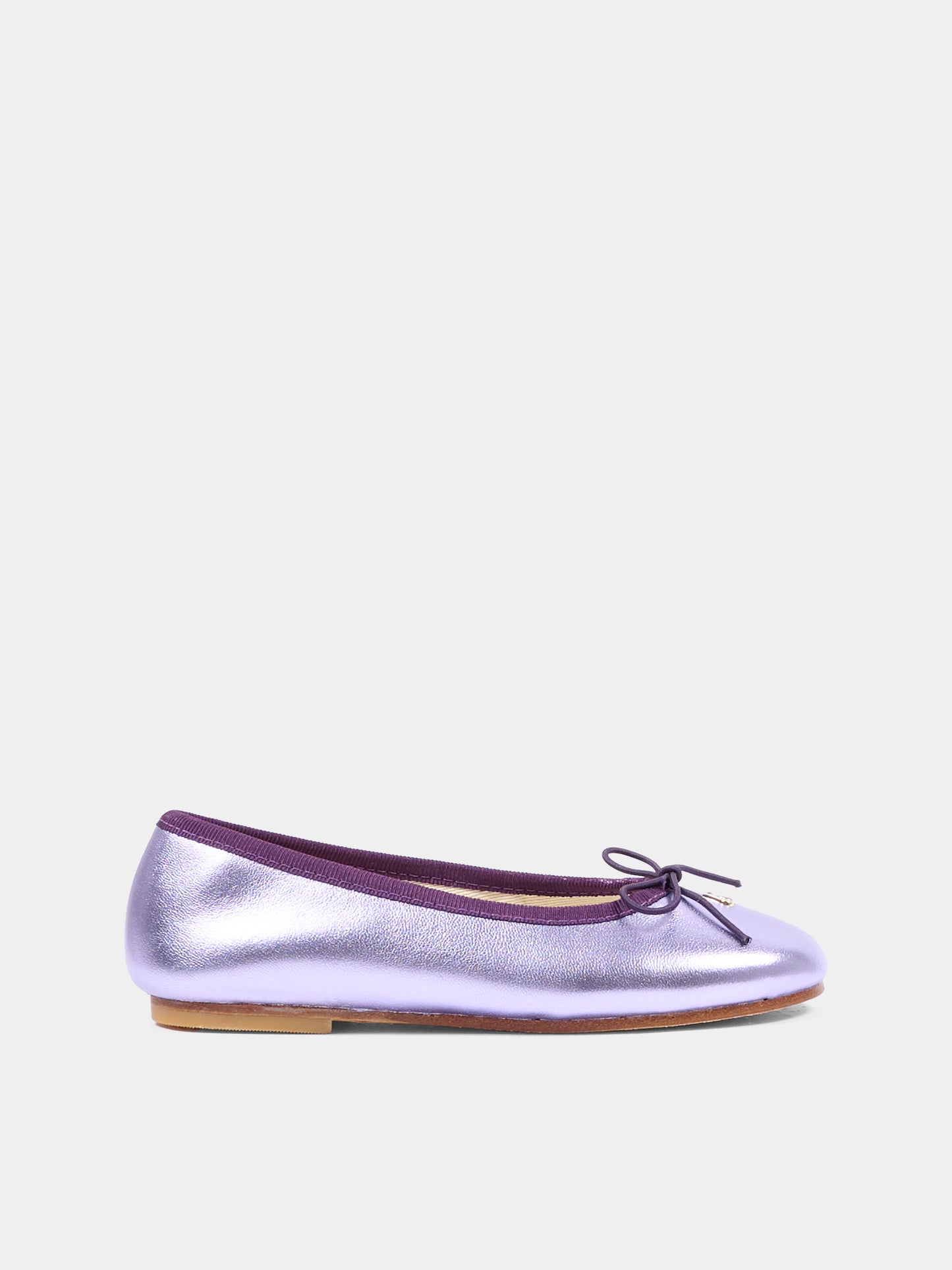 Ballerine lilla per bambina con ciliegie,Bonpoint,C06GSOL00001 057A