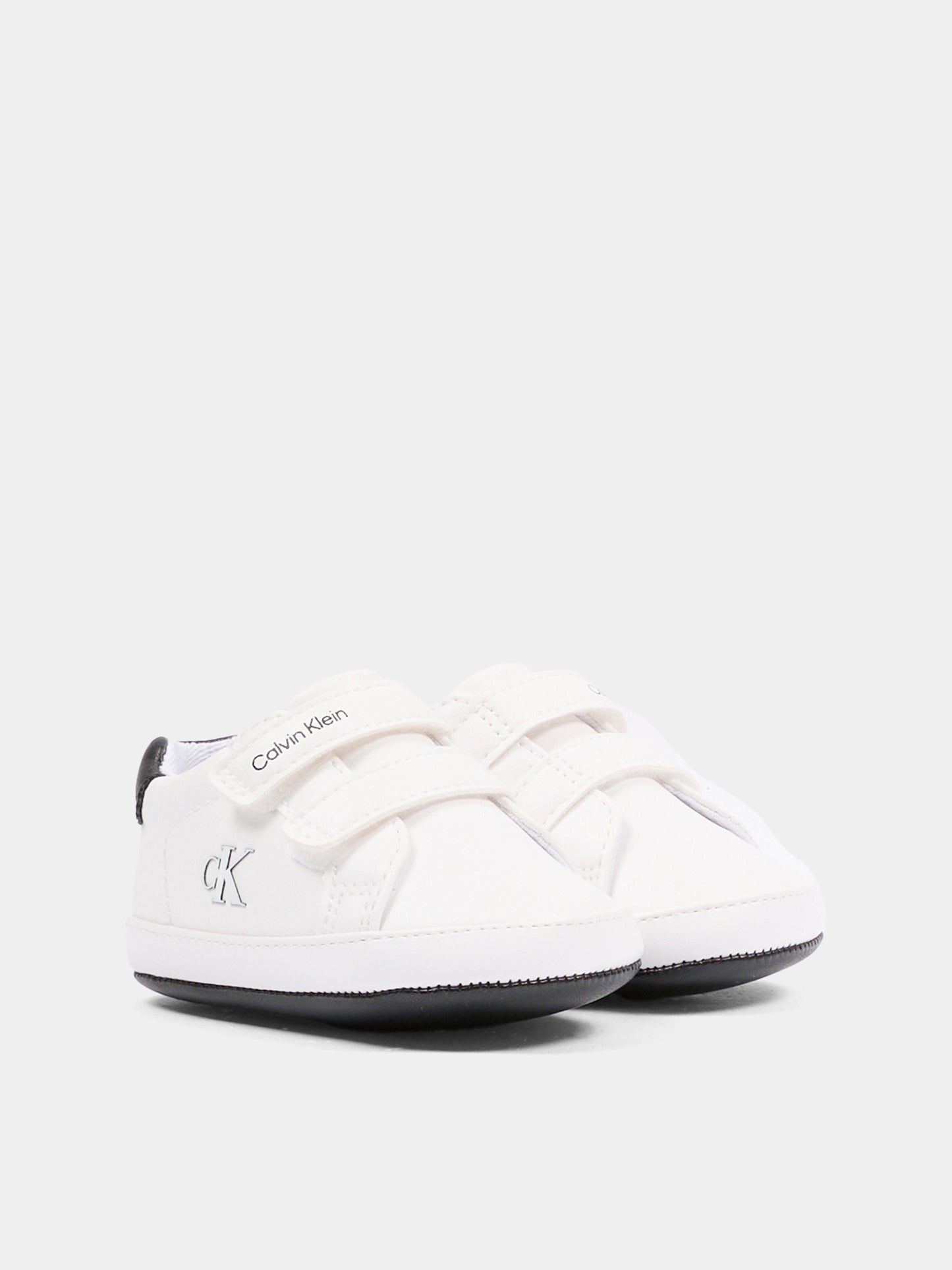 Sneakers bianche per neonato con logo,Calvin Klein Kids,V0B9 83273 1582X002