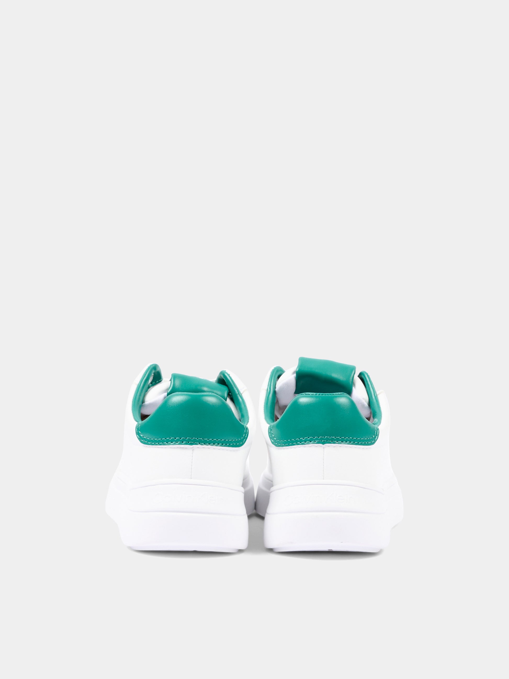 Sneakers bianche per bambino con logo,Calvin Klein Kids,V3X9 83301 1355X165