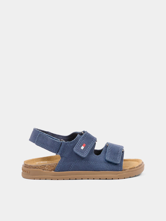 Sandali blu per bambino con logo,Tommy Hilfiger Junior,T3X2 34394 1899806