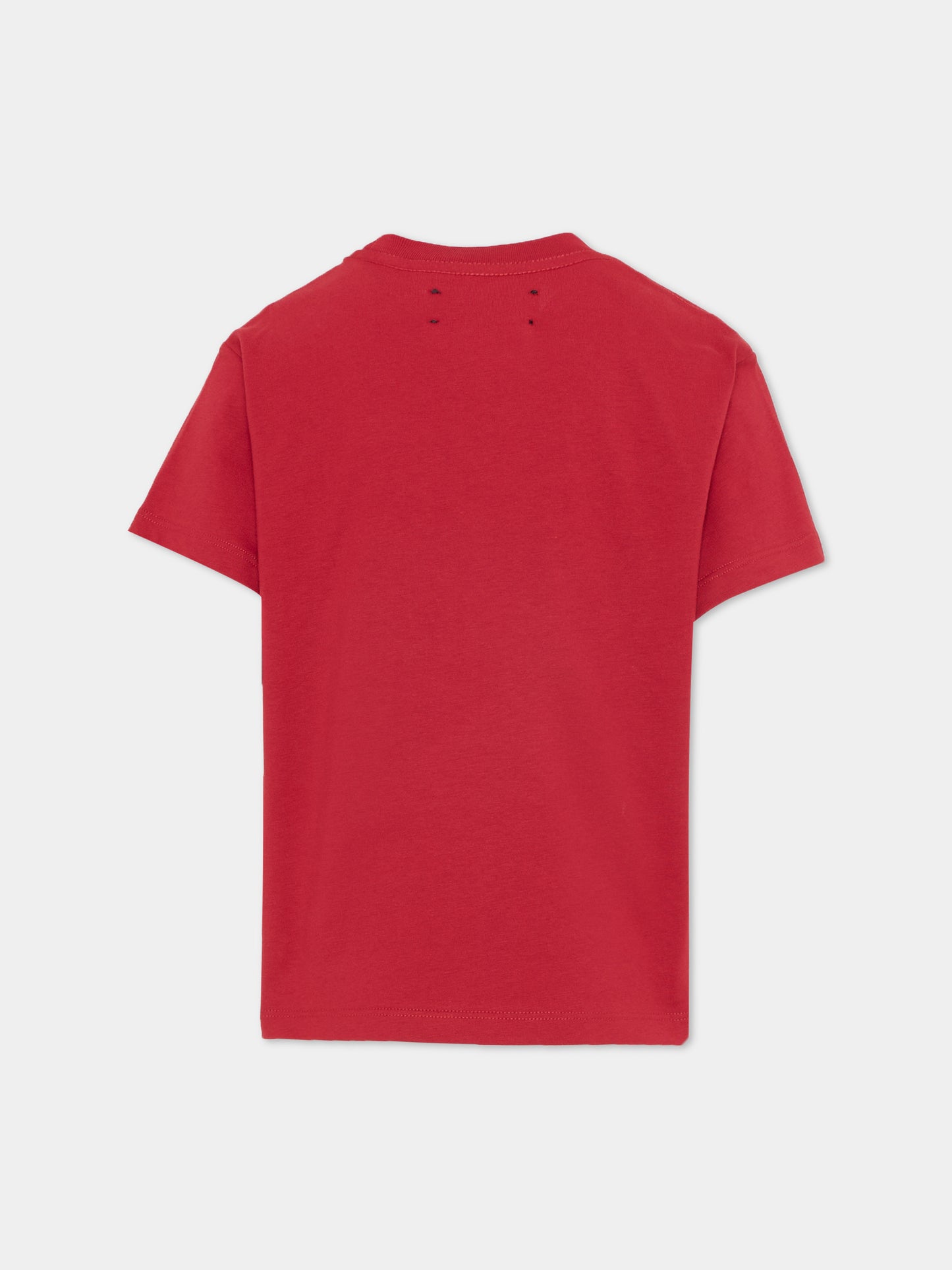 T-Shirt rossa per bambini con stampa tigre,Amiri,ACTOJR1004 RED ROSE