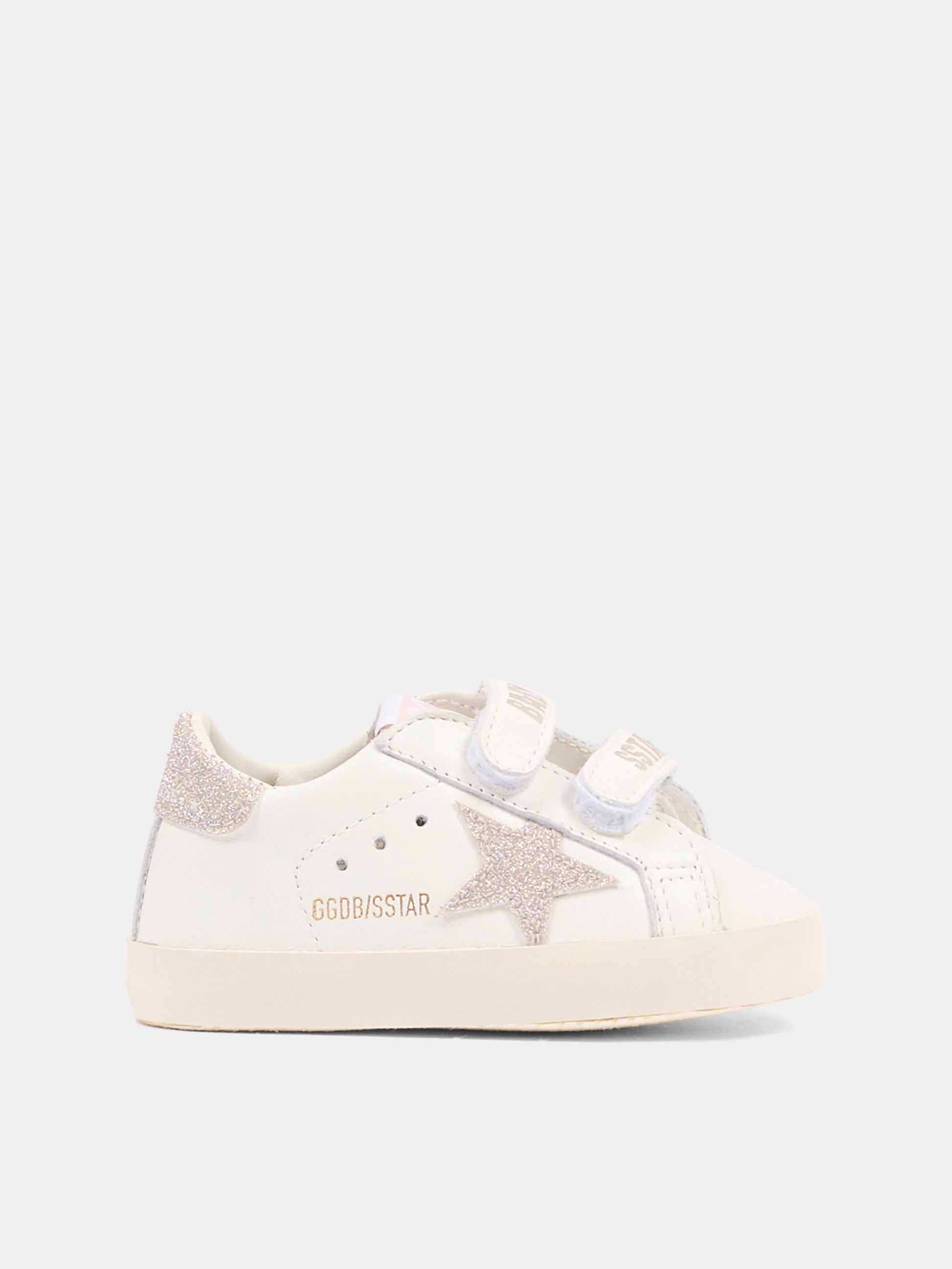 Sneakers Old School bianche per neonata con stella,Golden Goose,GIF00166 F008016 10847