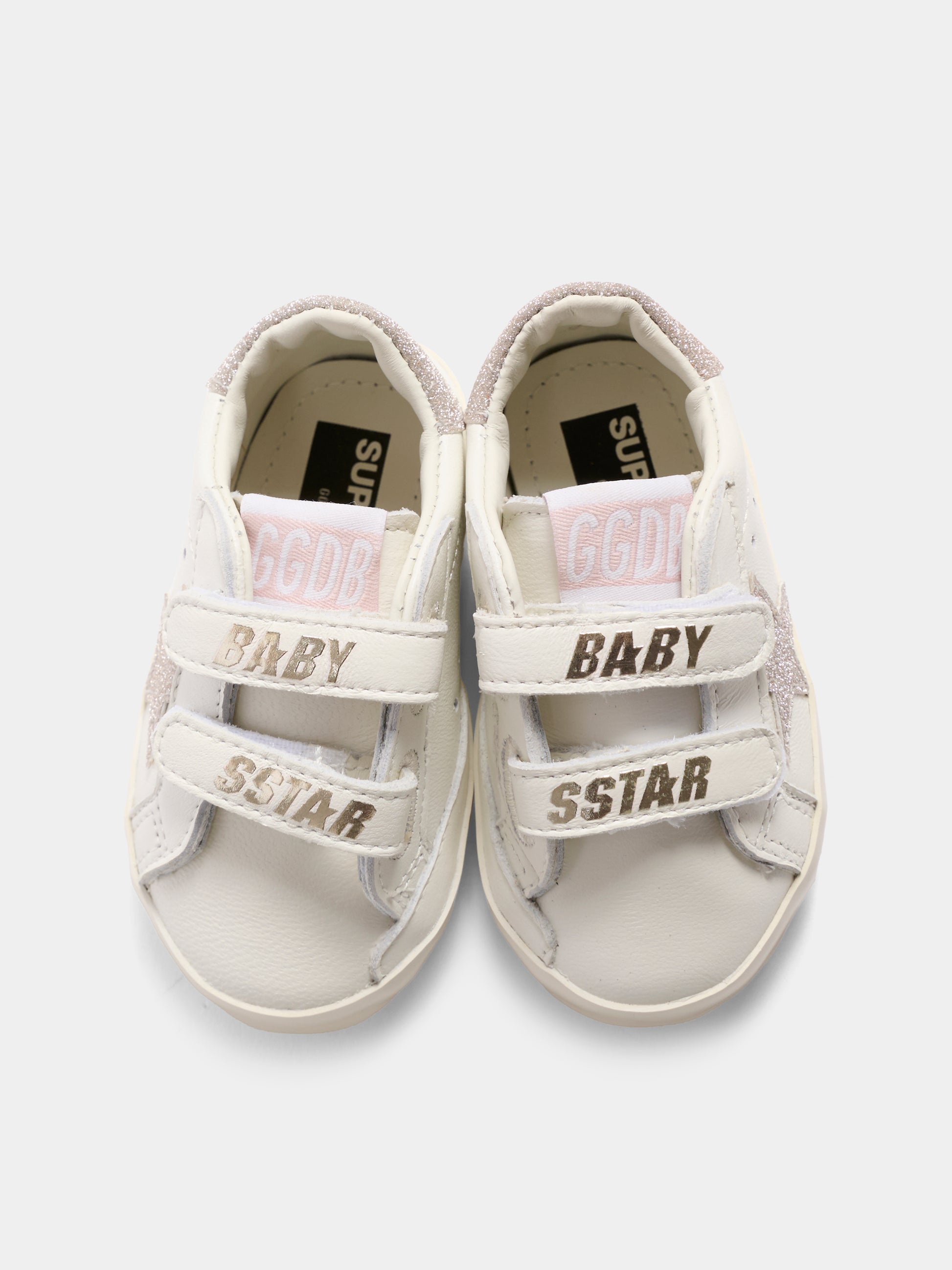 Sneakers Old School bianche per neonata con stella,Golden Goose,GIF00166 F008016 10847