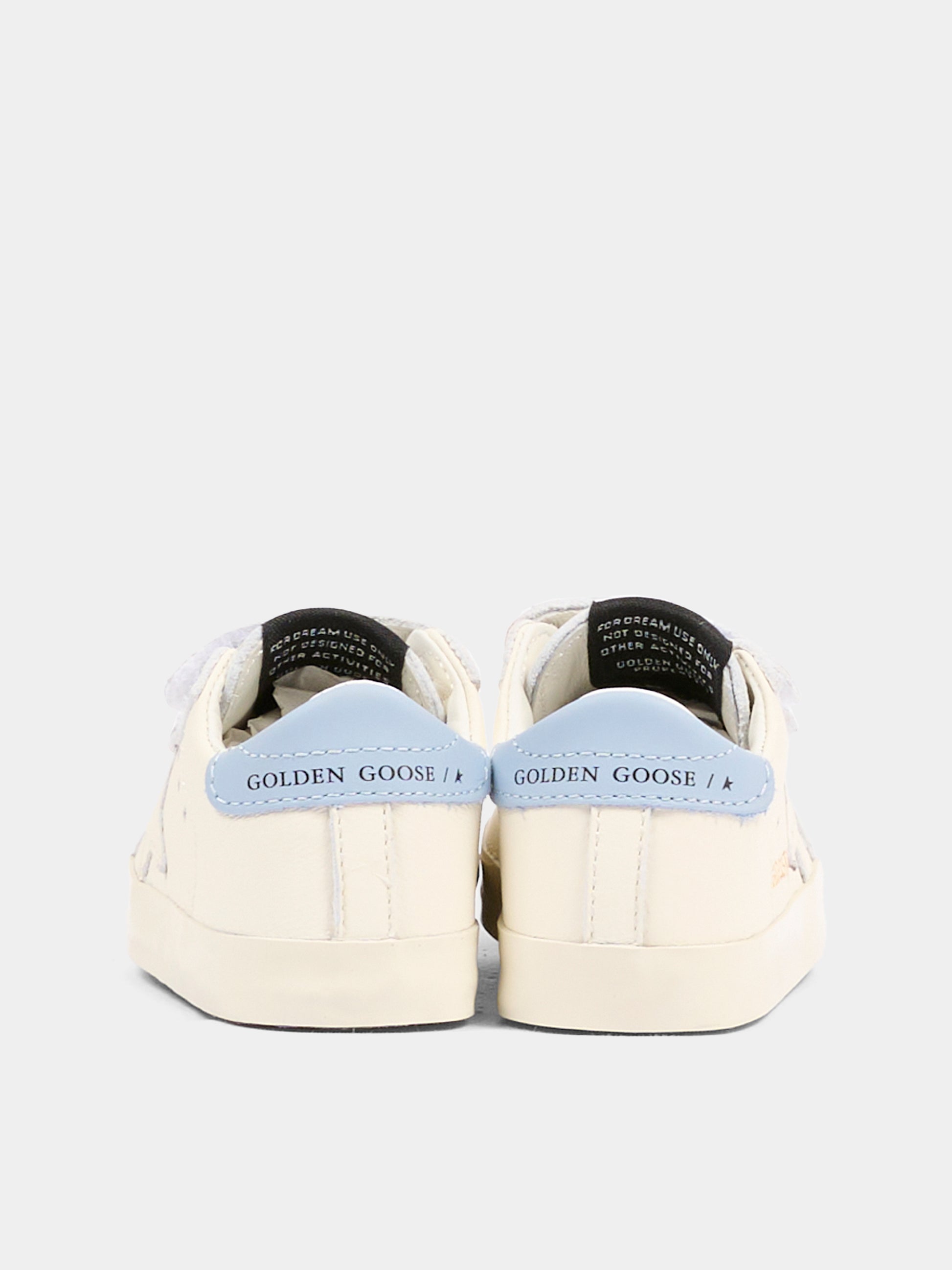 Set sneakers bianco per neonato con stella,Golden Goose,GIF00534 F007129 11409