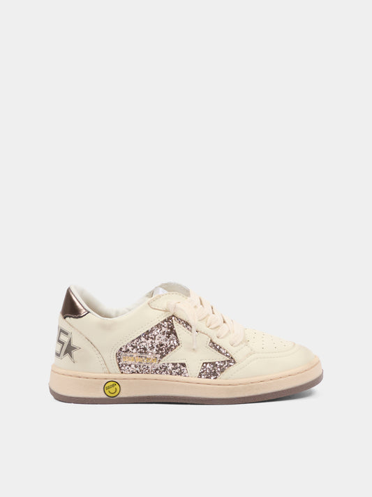 Sneakers Ball Star per bambina con logo,Golden Goose,GYF00327 F008049 82179