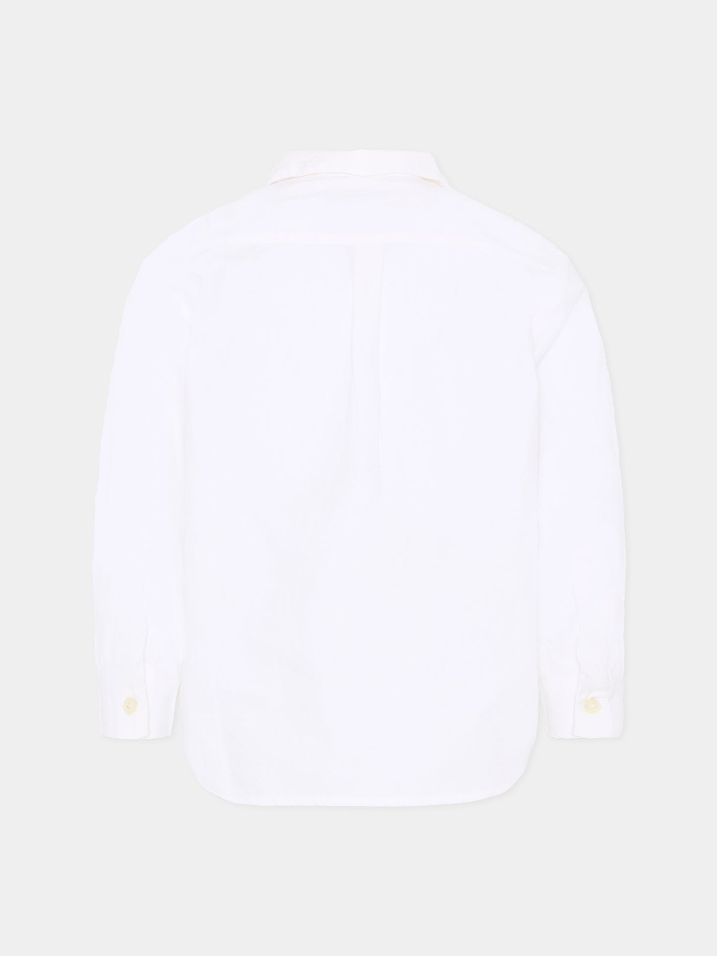 Camicia bianca per bambina con logo,Max&co,MX0210 MX077 MX100