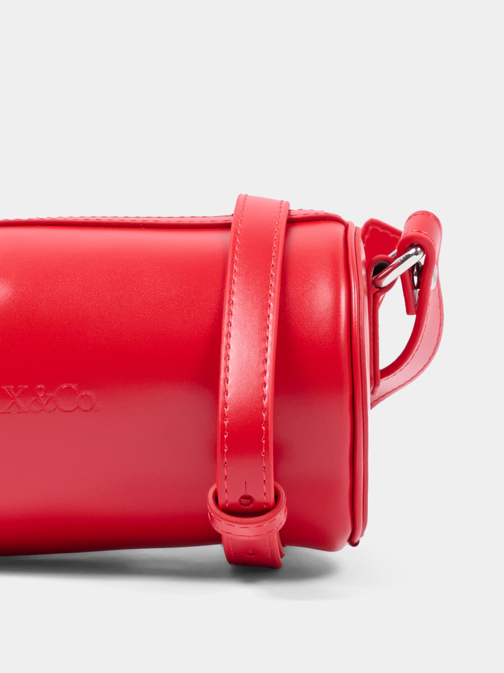 Borsa rossa per bambina con logo,Max&co,MX0263 MX090 MX400