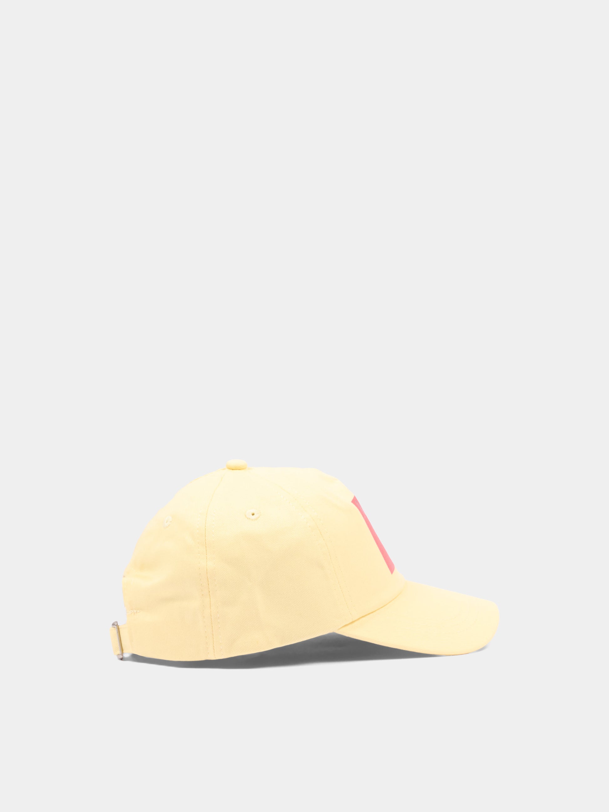 Cappello giallo per bambina con logo,Max&co,MX0322 MX01L MX105