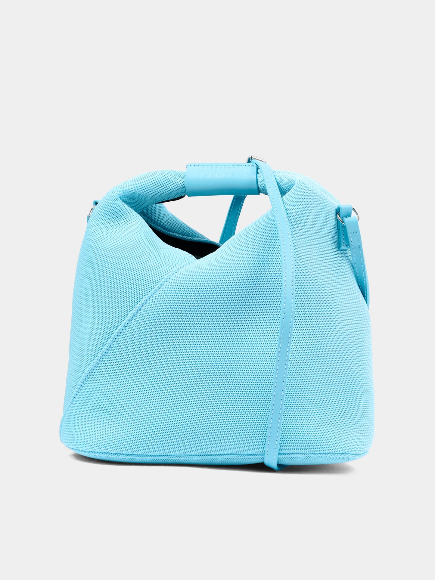 Borsa azzurra per bambina con logo,Mm6 Maison Margiela,M60921 P6414 T6299