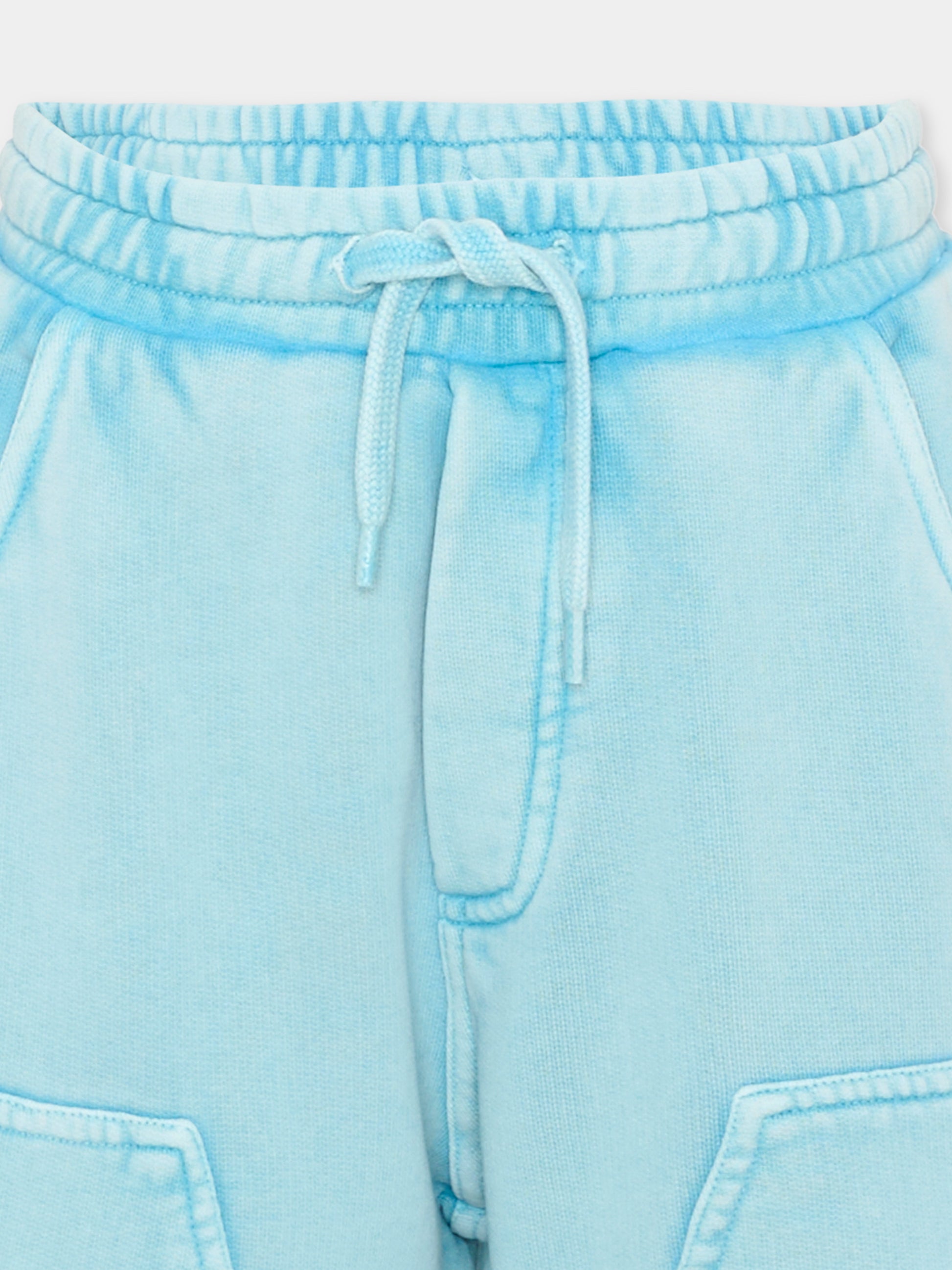 Shorts sportivi azzurri per bambino,Mm6 Maison Margiela,M60967 MM07L M6809
