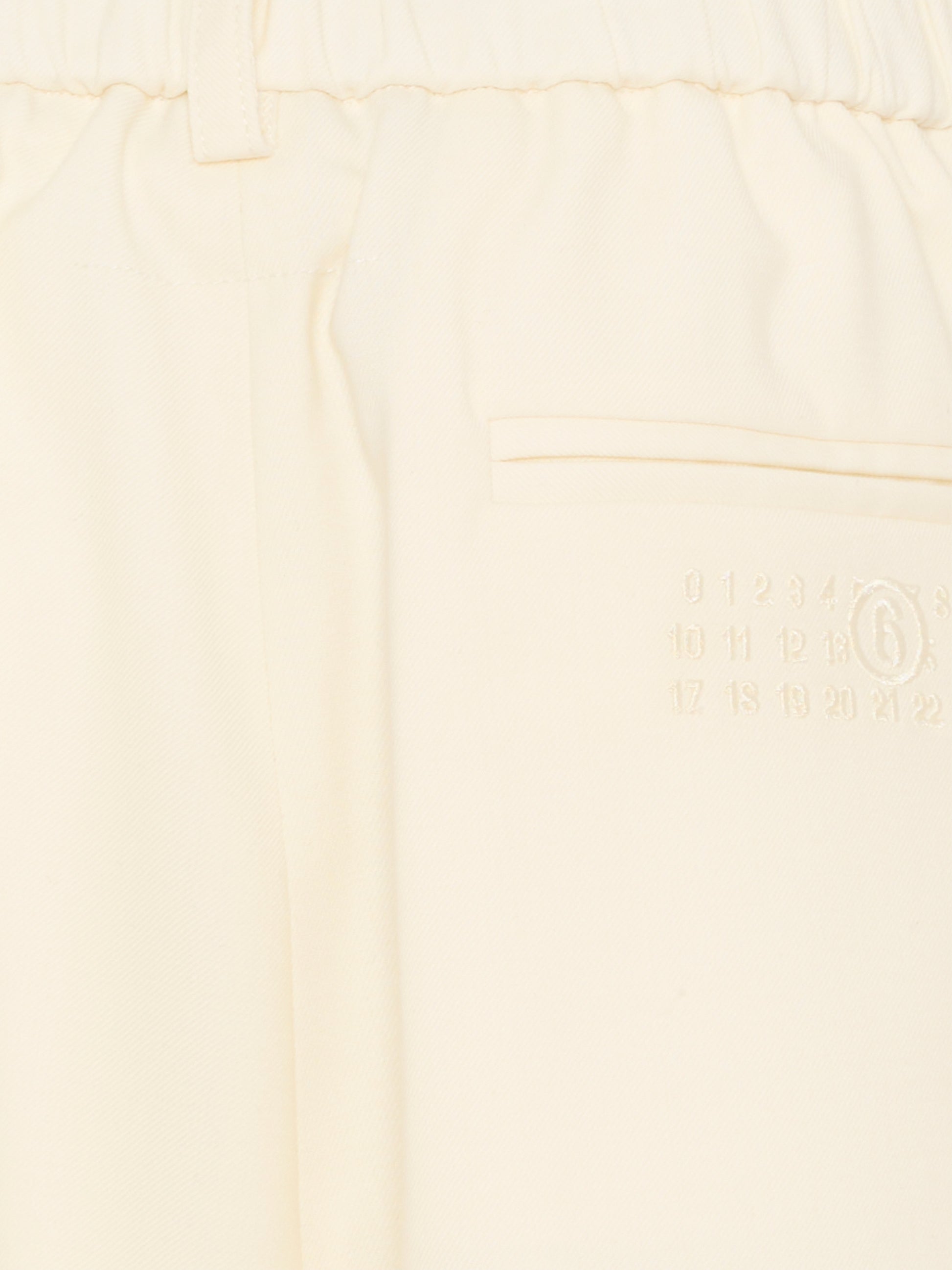 Shorts avorio per bambina con logo,Mm6 Maison Margiela,M60968 MM07G M6103