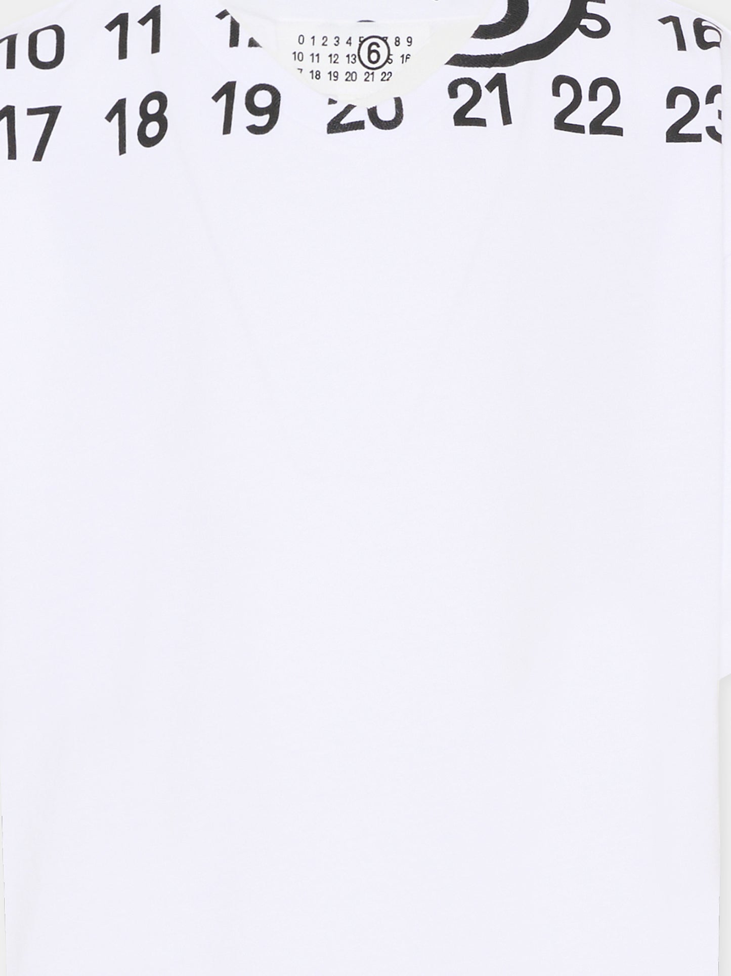 T-shirt bianca per bambini con logo,Mm6 Maison Margiela,M60986 MM02Y M6100