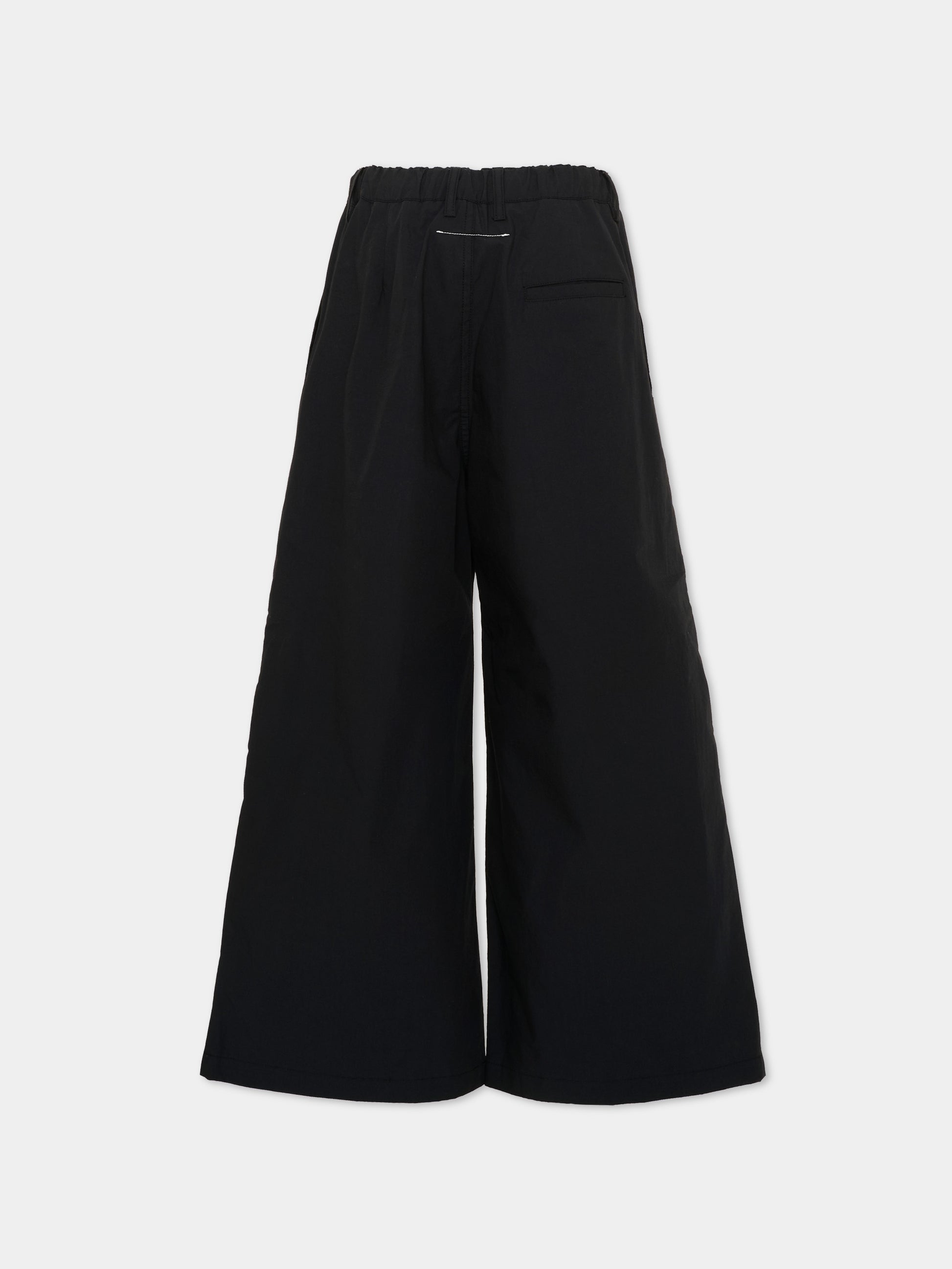 Pantaloni neri per bambini con logo numerico,Mm6 Maison Margiela,M60994 MM05H M6900