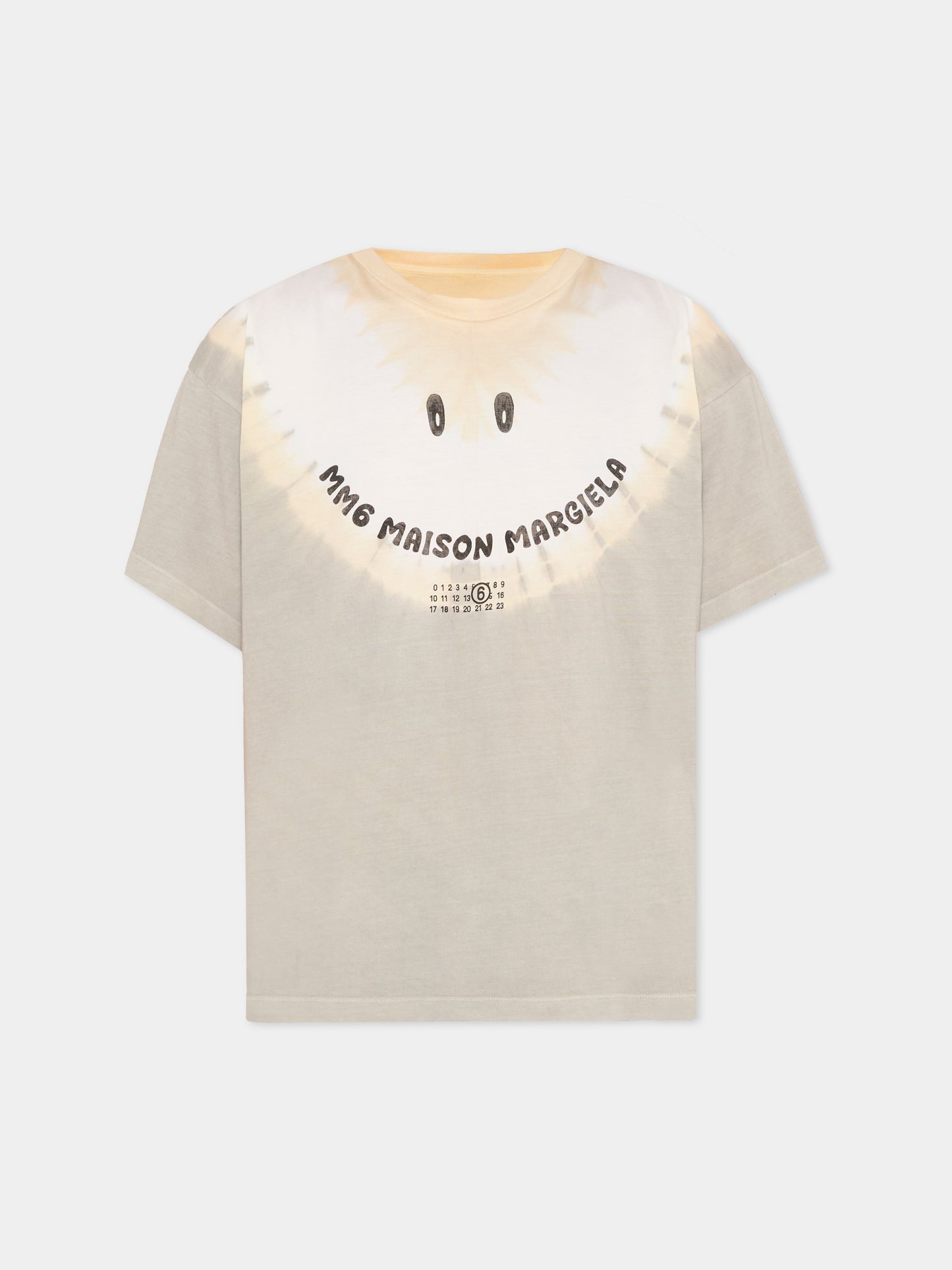 T-shirt multicolor per bambini con smile,Mm6 Maison Margiela,M61013 MM07N M6C46