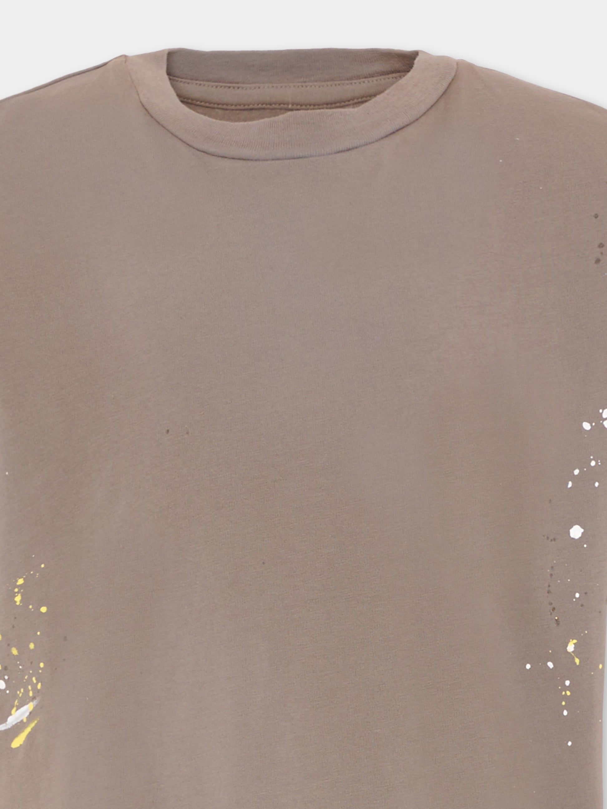 T-Shirt multicolor per bambini con schizzi,Mm6 Maison Margiela,M61014 MM07P M6908